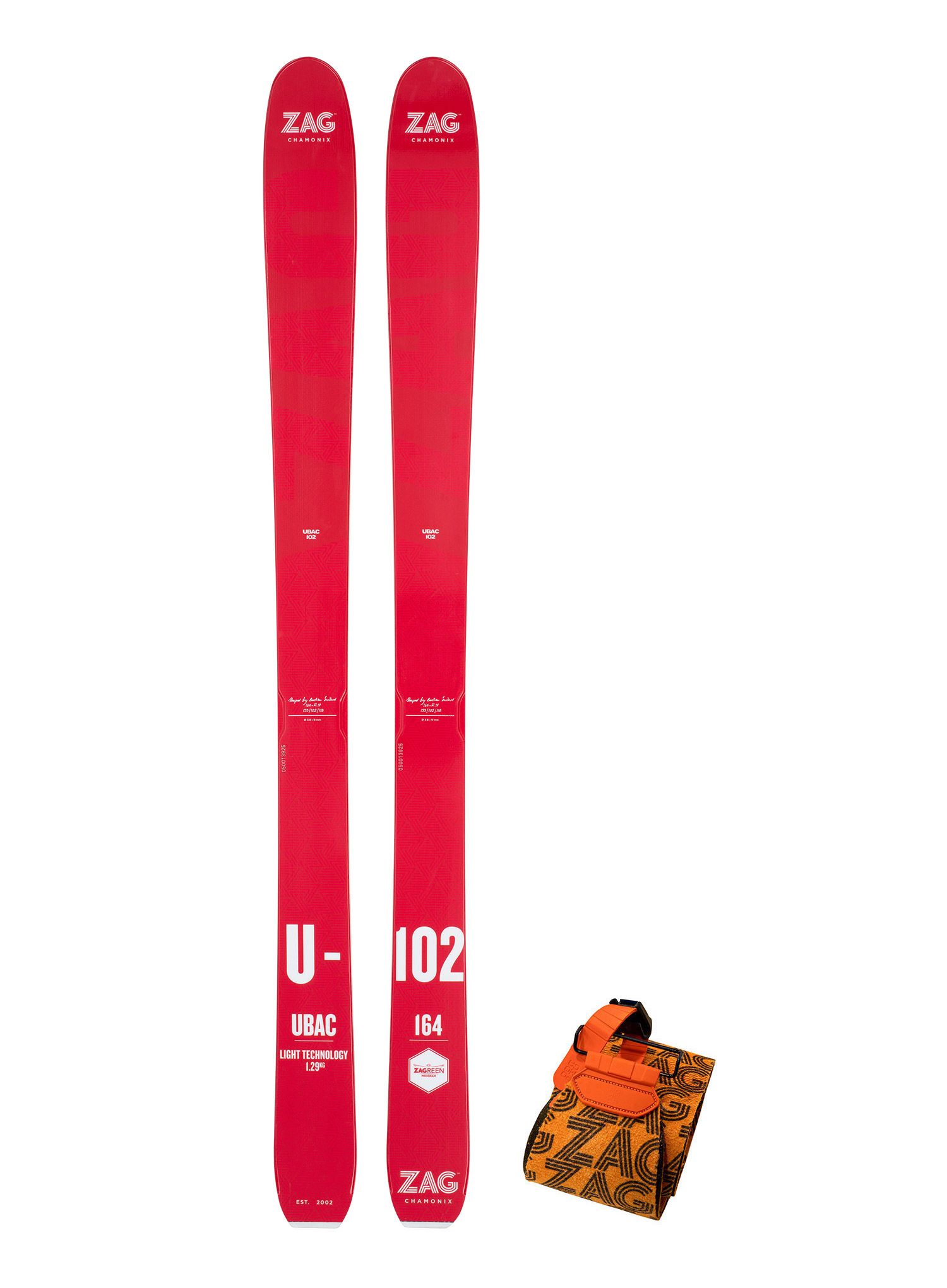Набір скітуринговий ZAG Ubac 102 Lady - red/white