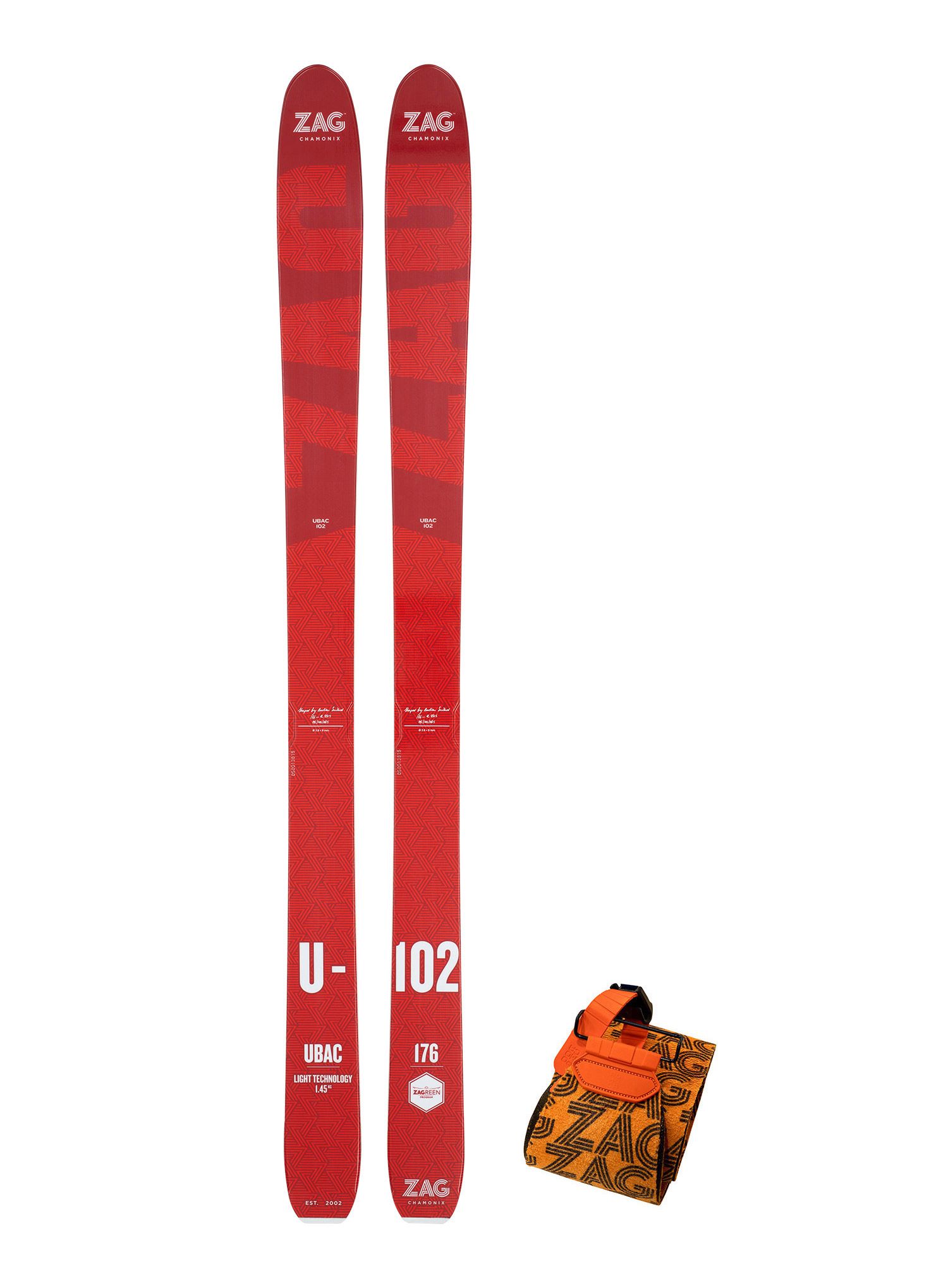 Набір скітуринговий ZAG Ubac 102 - red/white