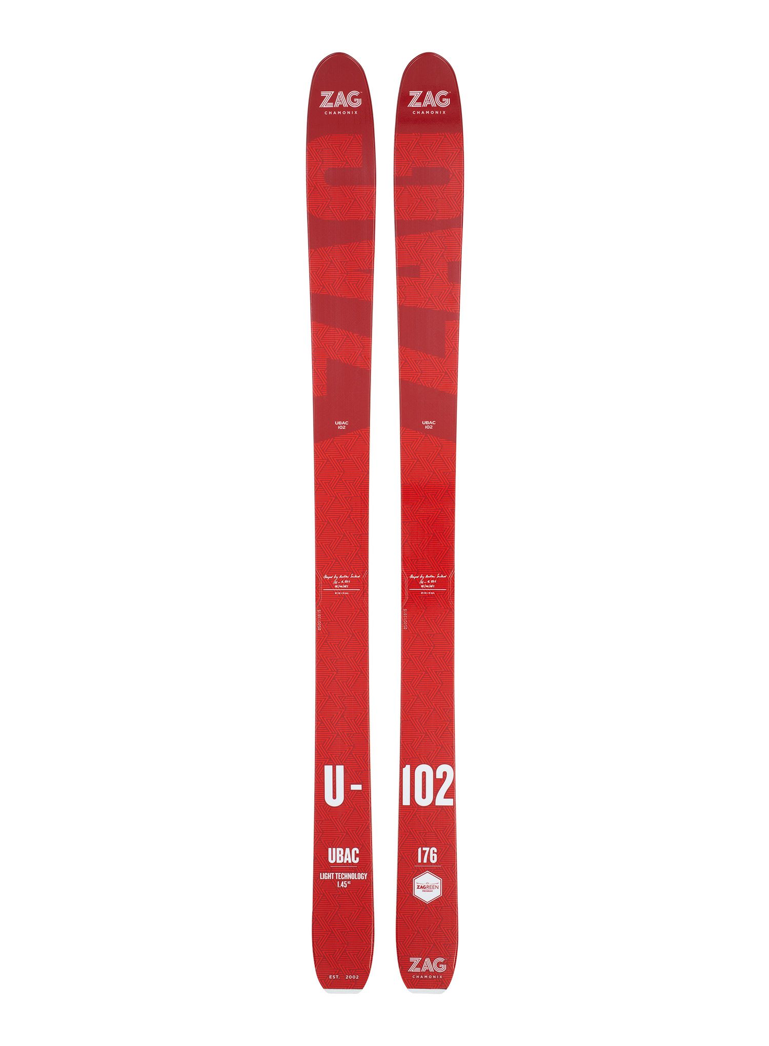 Набір скітуринговий ZAG Ubac 102 - red/white