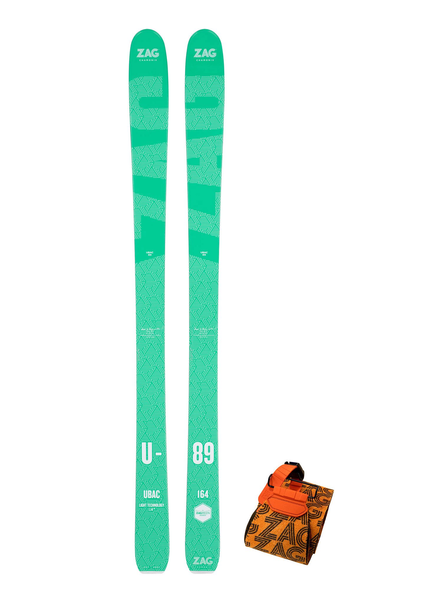Набір скітуринговий ZAG Ubac 89 Lady - green/white