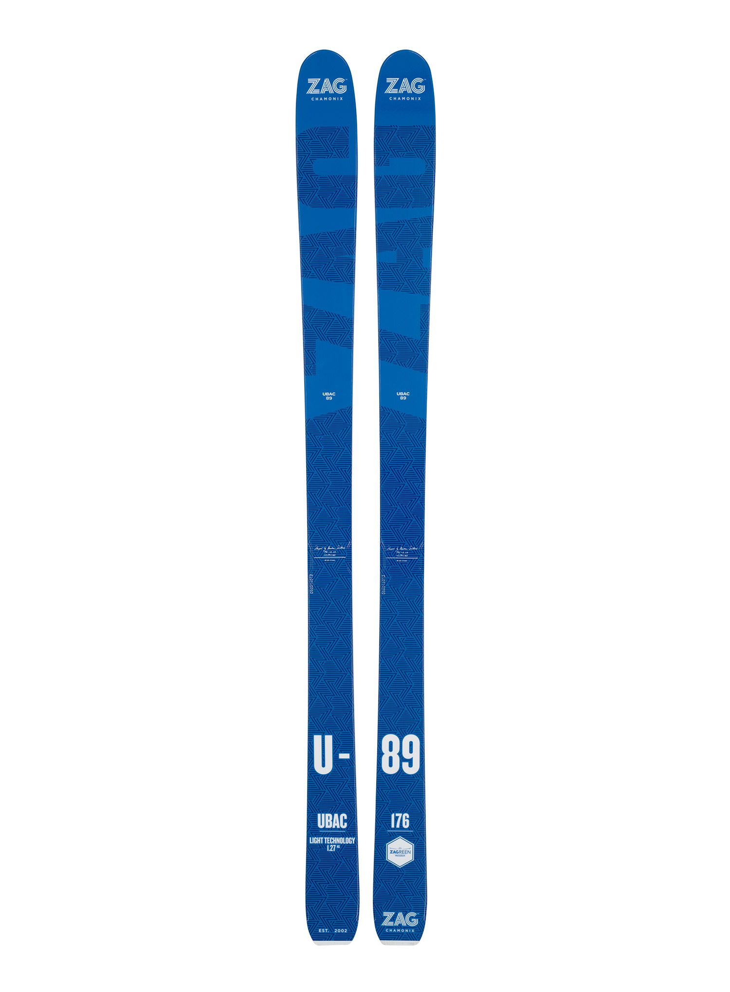 Набір скітуринговий ZAG Ubac 89 - blue/white