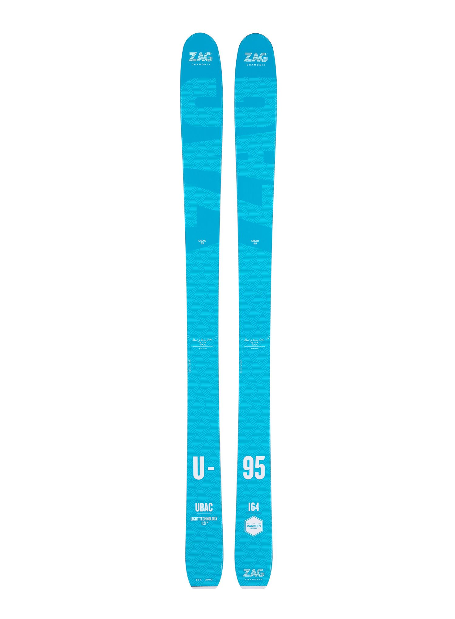 Набір скітуринговий ZAG Ubac 95 Lady - clear blue/white