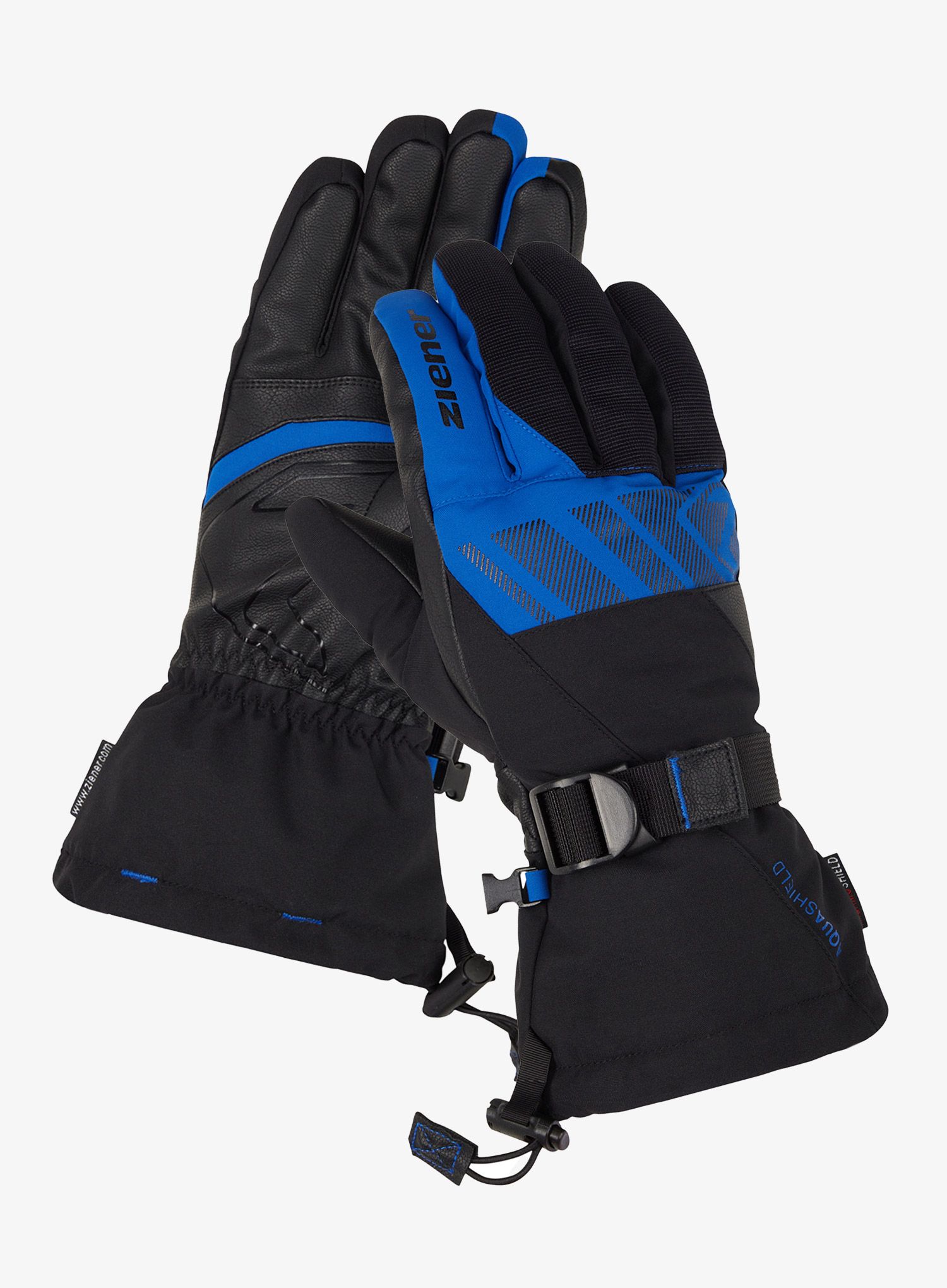 Рукавиці лижні Ziener Ghalion AS - black/cobalt blue