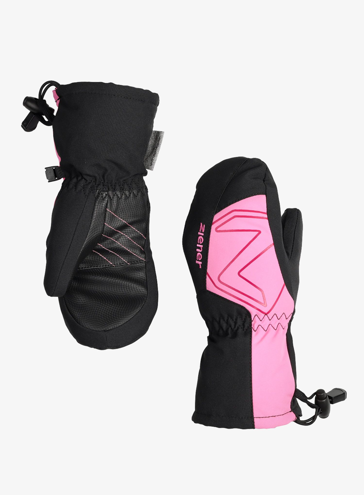 Рукавички дитячі Ziener Lavalino AS AW Mitten Junior - black/fuchsia pink