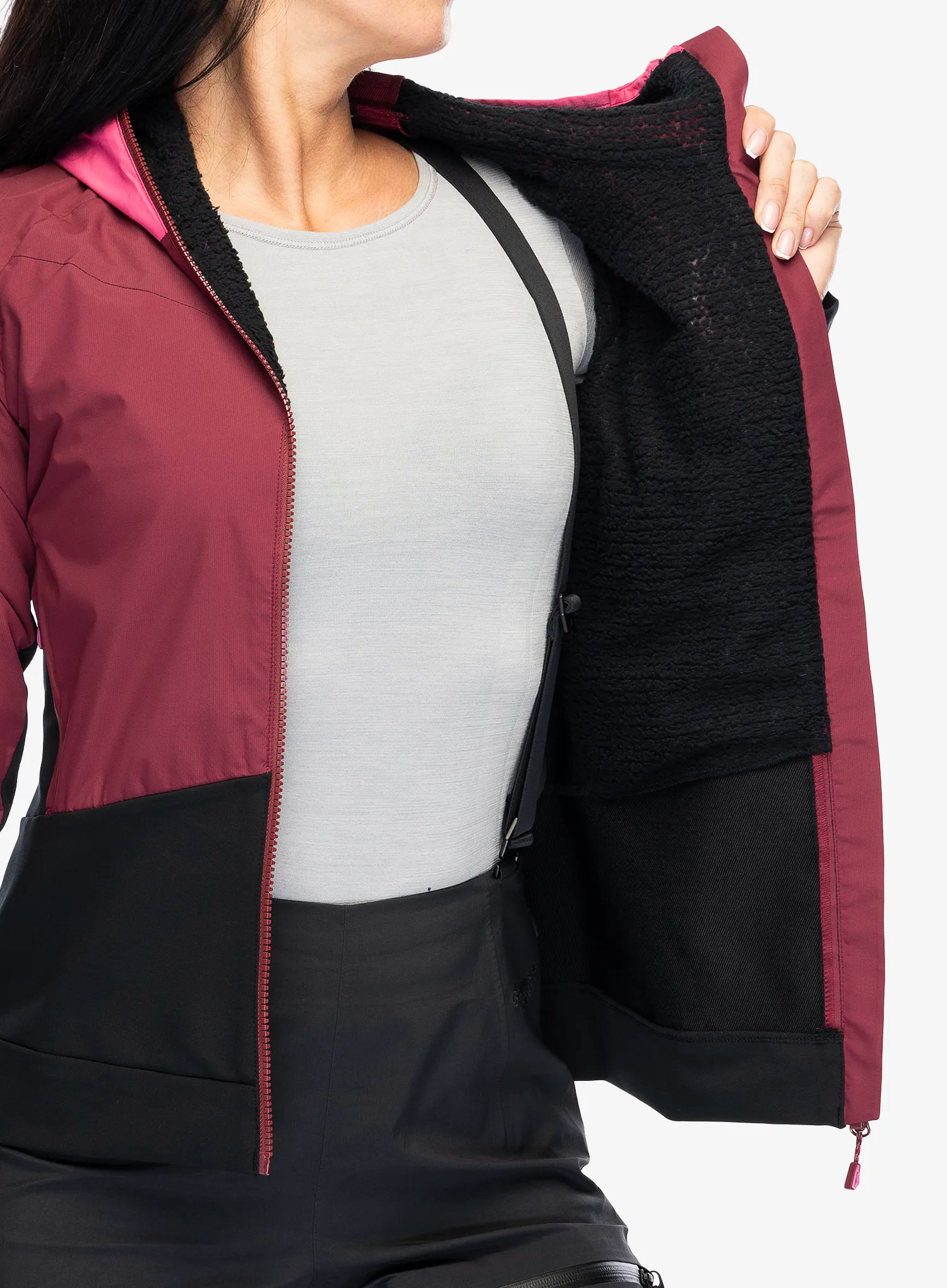 Куртка softshell жіноча Ziener Nakima - black/berry