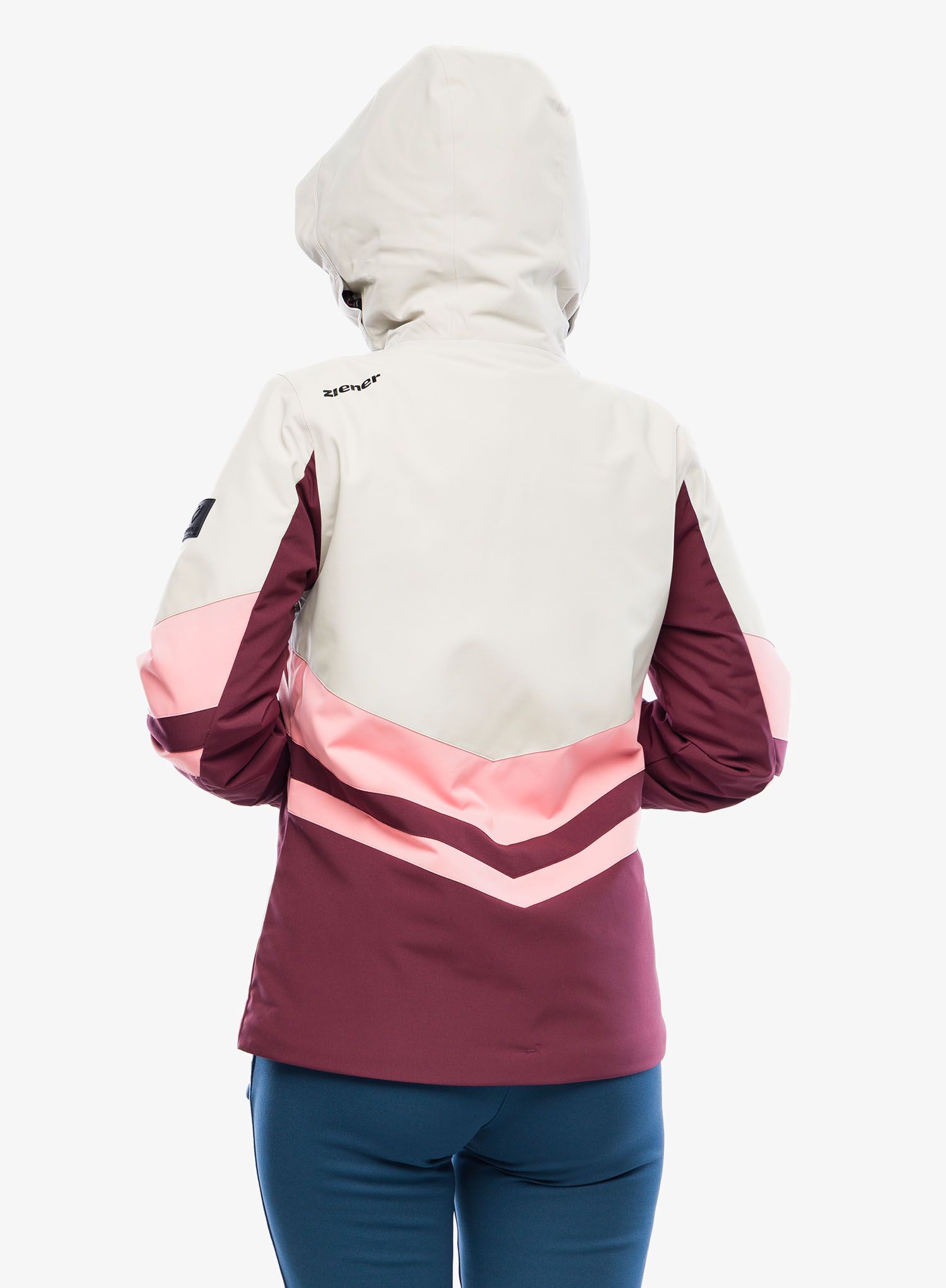 Куртка лижна жіноча Ziener Telia - velvet red/silver beige