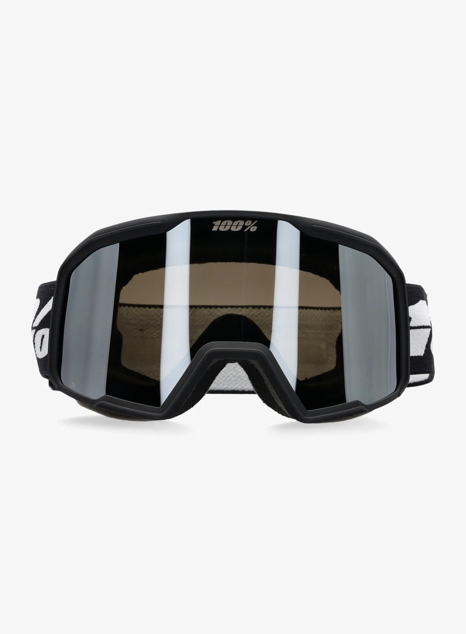Окуляри лижні 100% Valnor - black/mirror silver lens