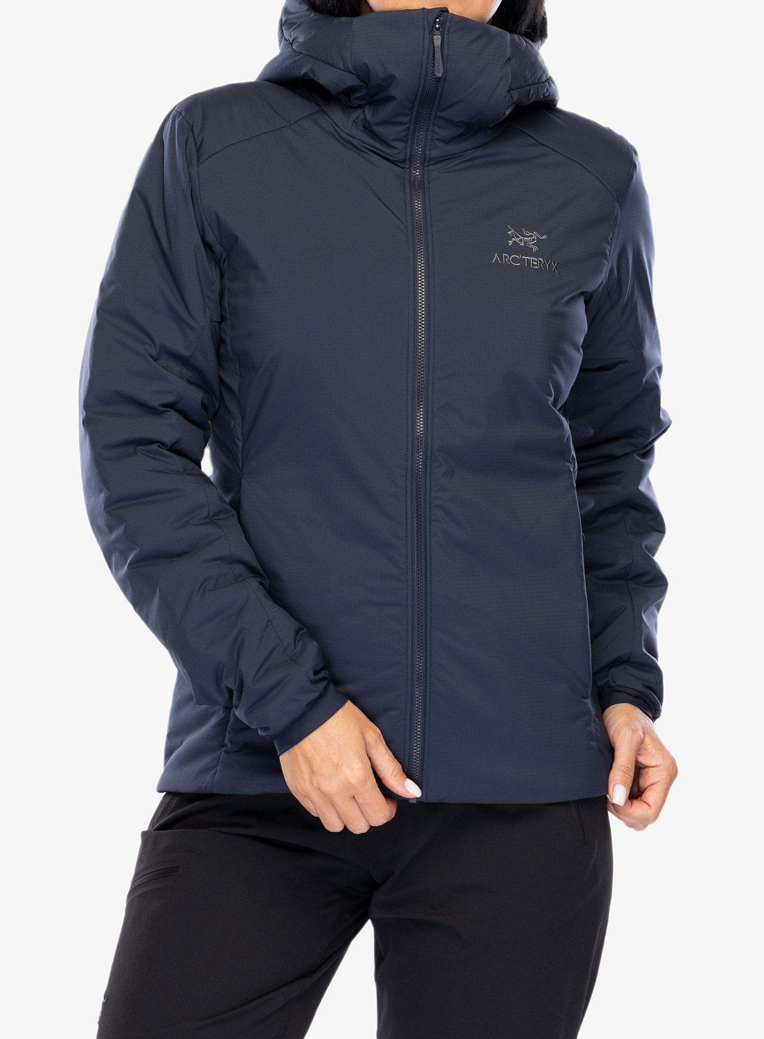 Куртка утеплена жіноча Arcteryx Atom Heavyweight Hoody - black sapphire