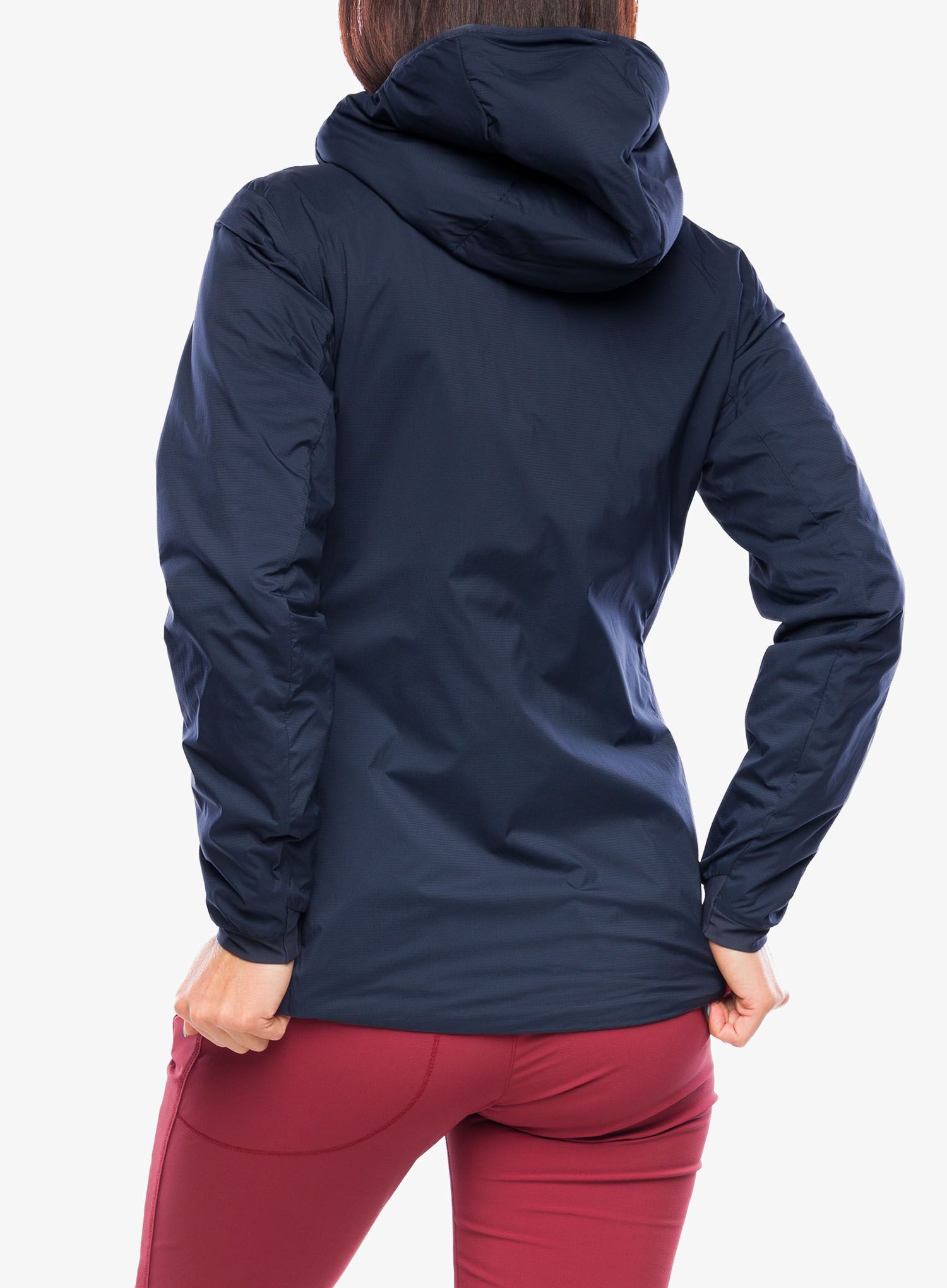 Куртка утеплена жіноча Arcteryx Atom Hoody - black sapphire