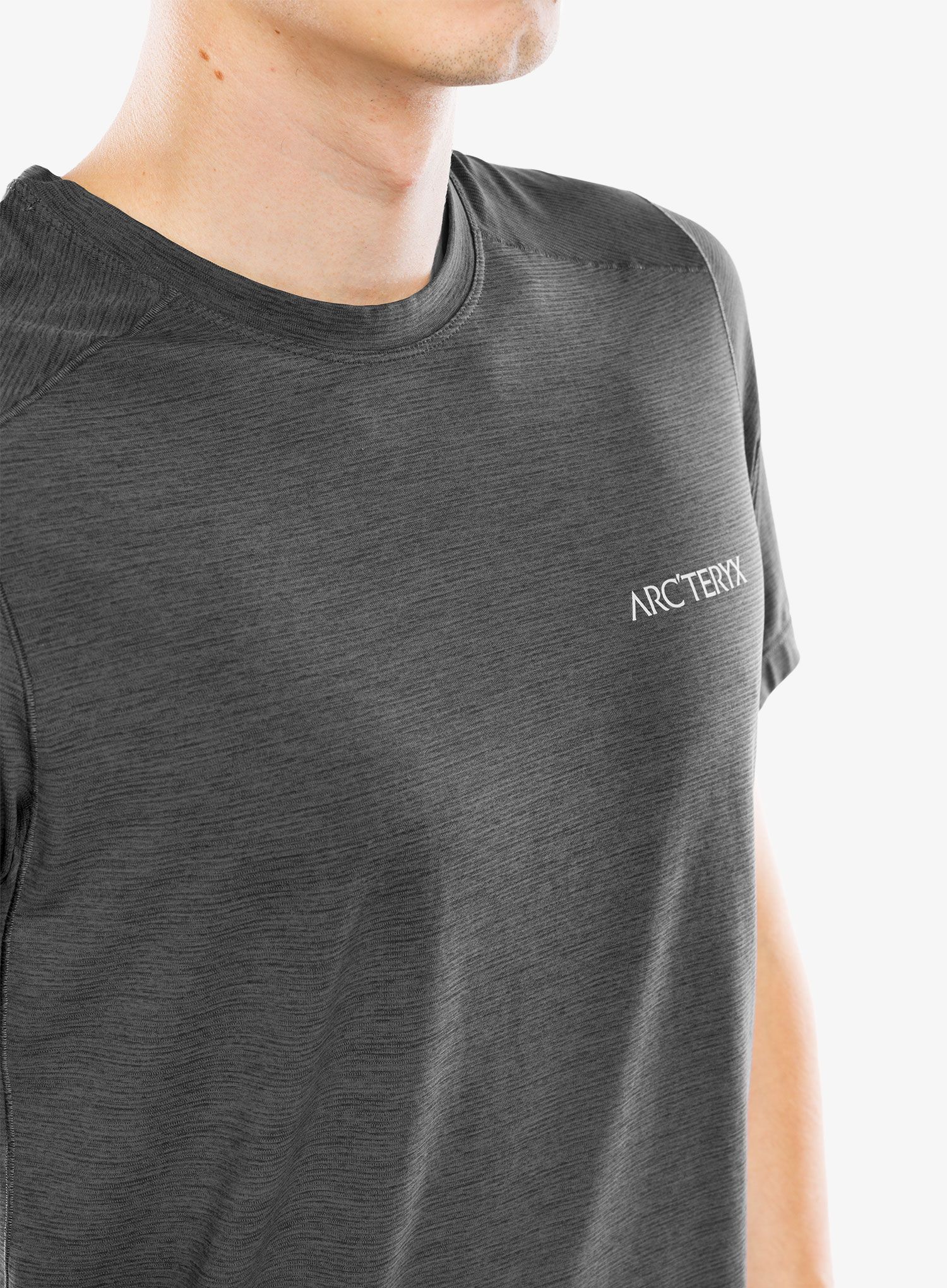 Футболка для бігу Arcteryx Cormac ArcBird Logo SS - black heather