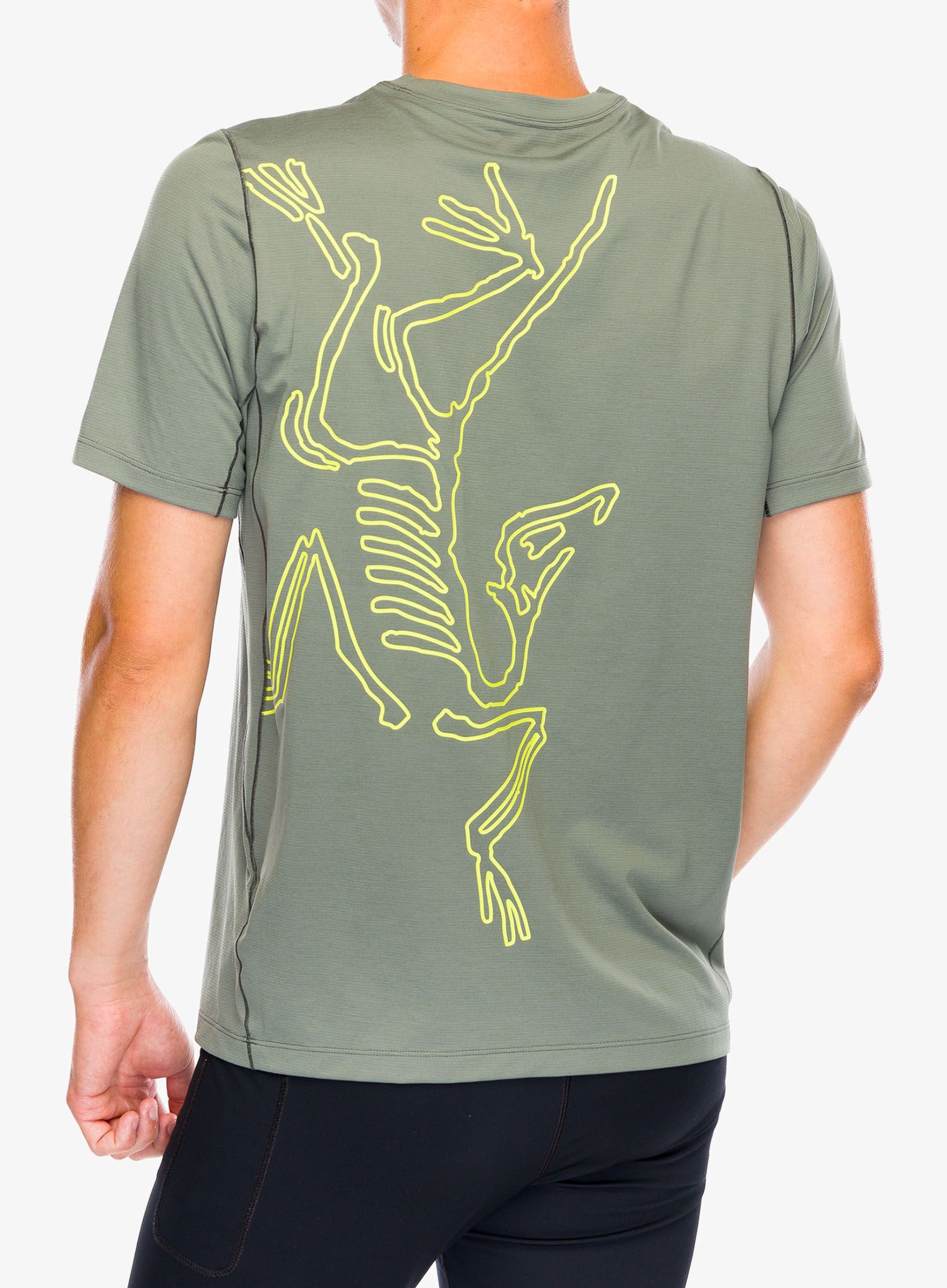 Футболка для бігу Arcteryx Cormac ArcBird Logo SS - forage heather II