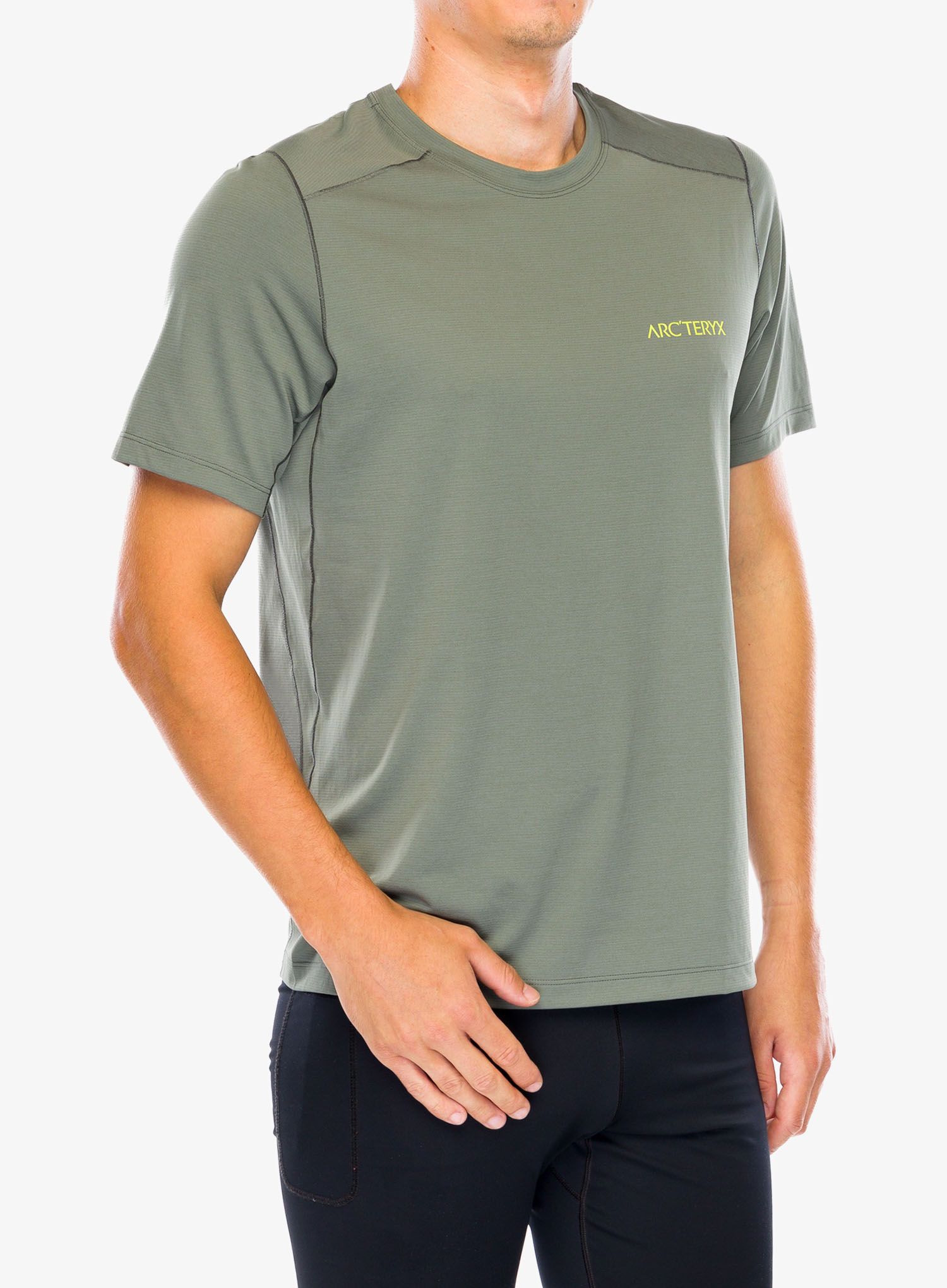 Футболка для бігу Arcteryx Cormac ArcBird Logo SS - forage heather II