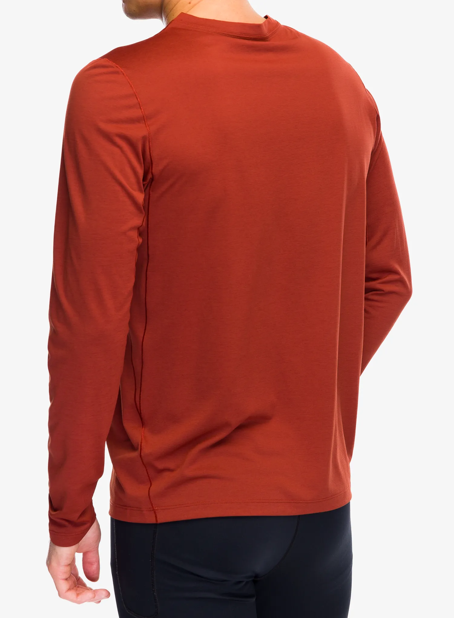 Кофта для бігу Arcteryx Cormac Logo LS - sequoia heather/solaris