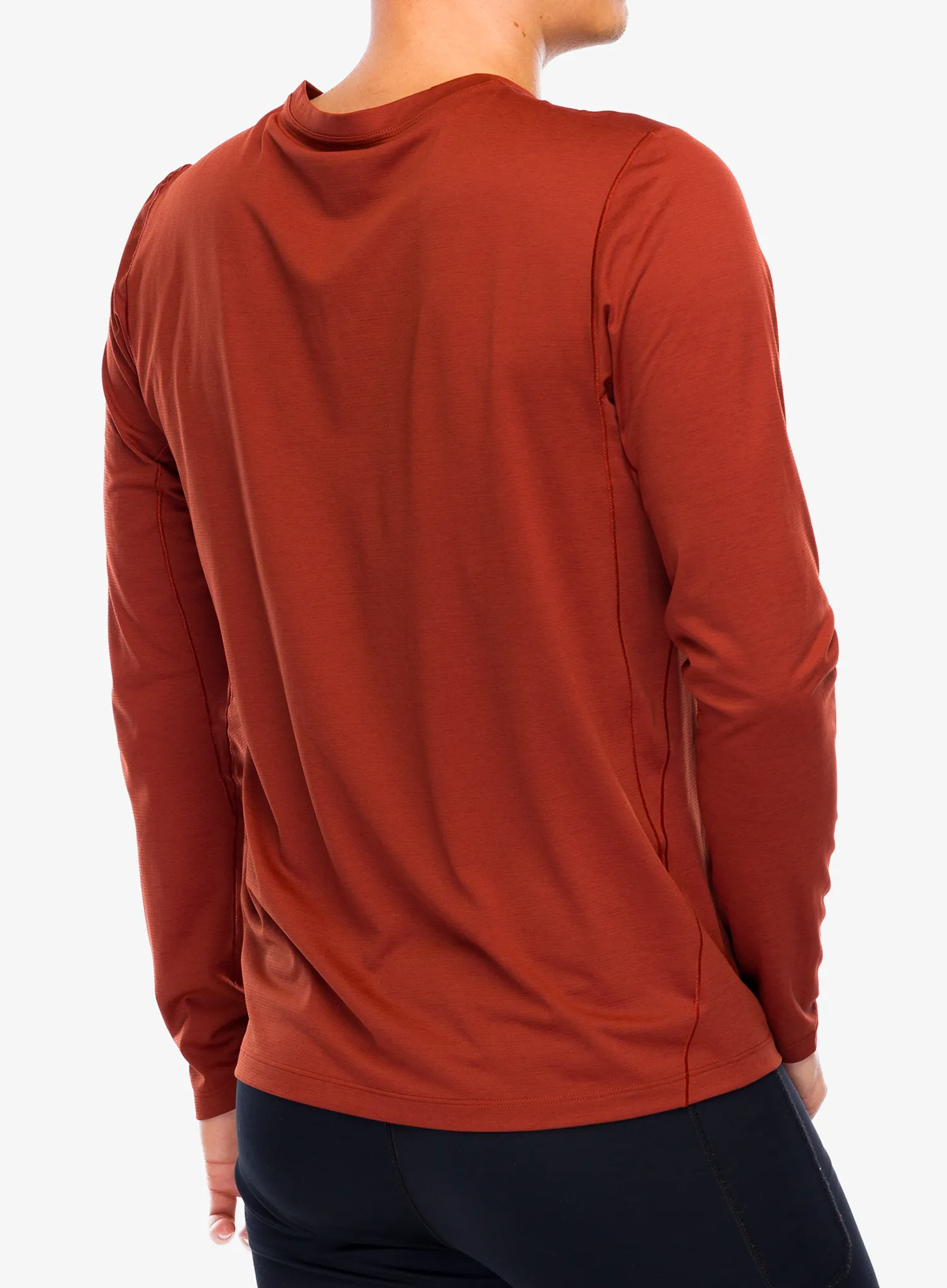 Кофта для бігу Arcteryx Cormac Logo LS - sequoia heather/solaris
