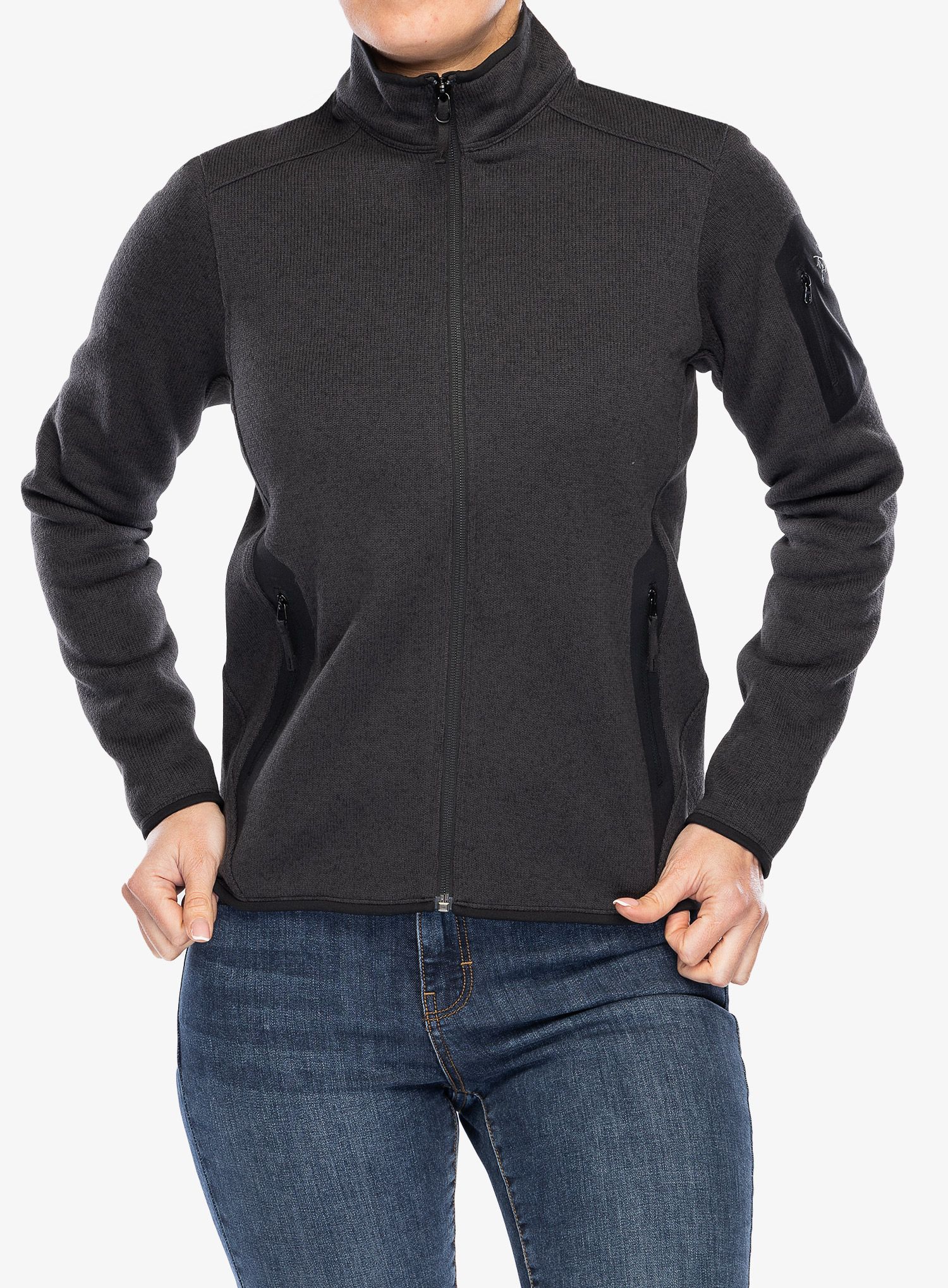 Кофта флісова жіноча Arcteryx Covert Cardigan - black heather II