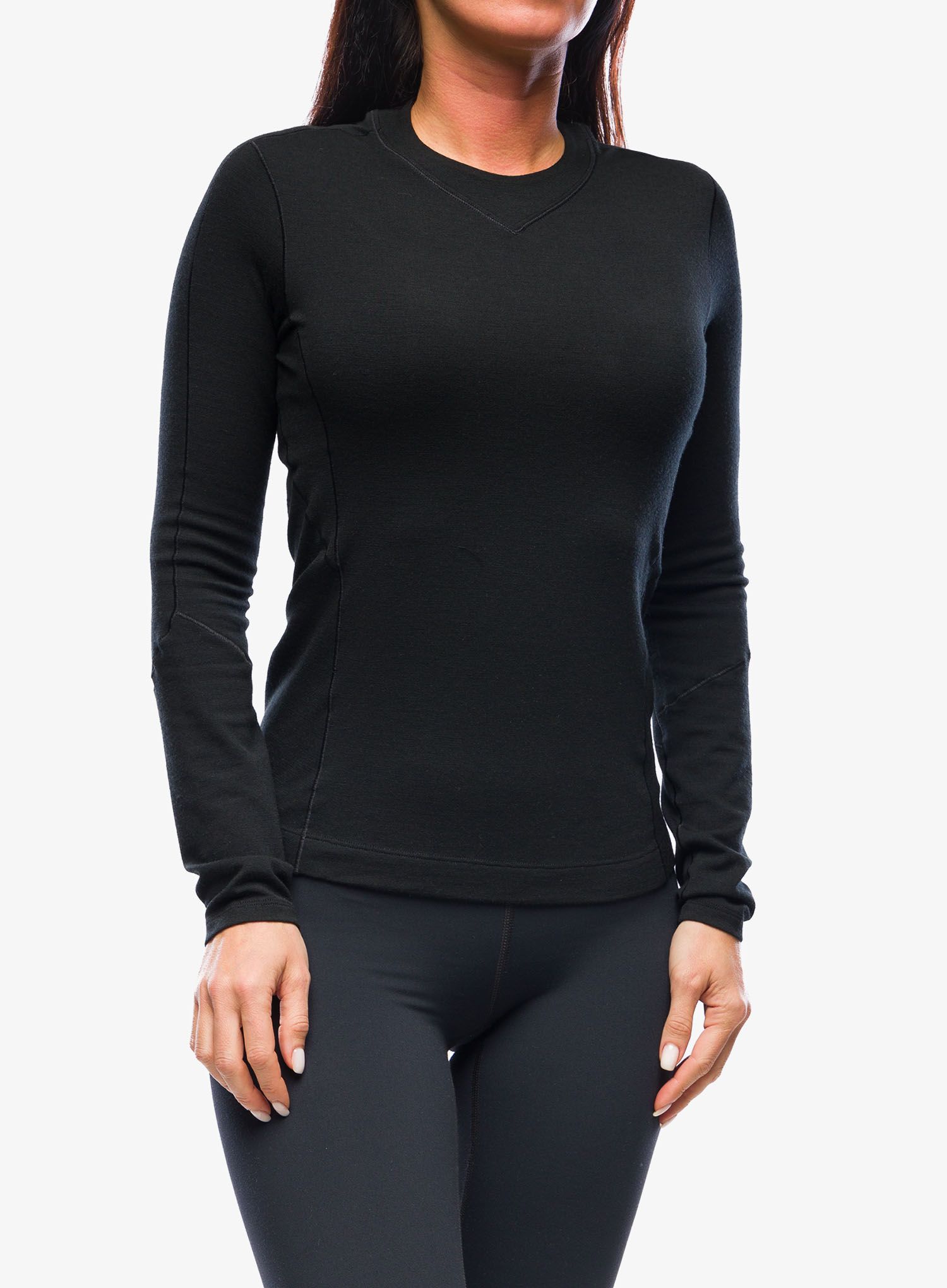 Термокофта жіноча Arcteryx Rho Merino Wool LS Crew - black