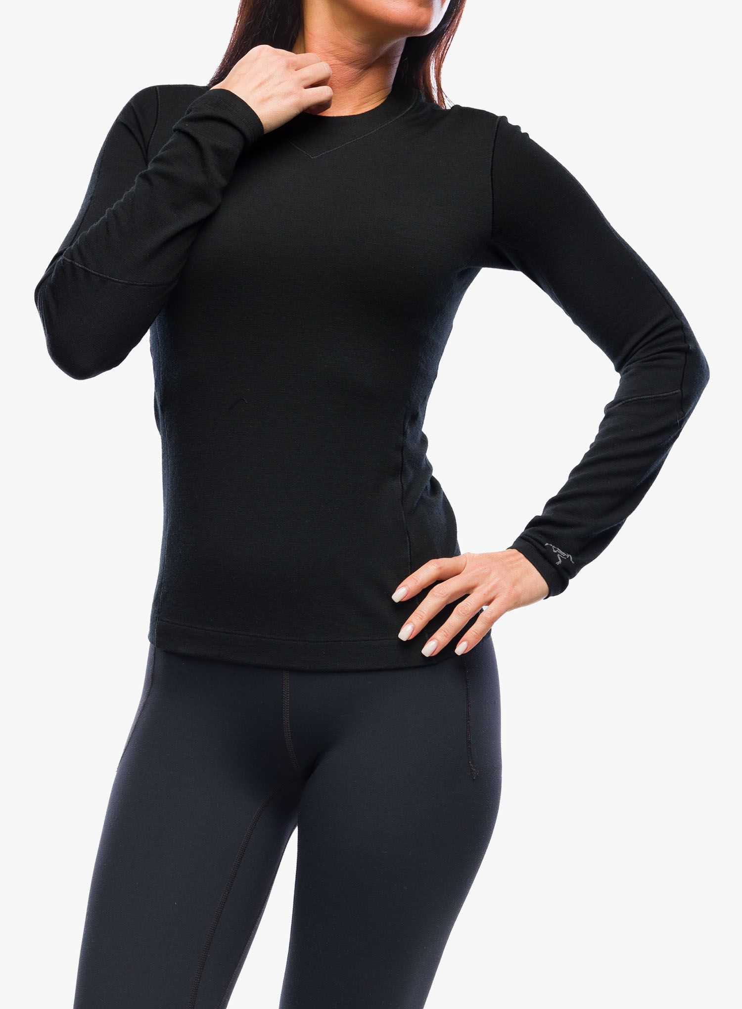 Термокофта жіноча Arcteryx Rho Merino Wool LS Crew - black