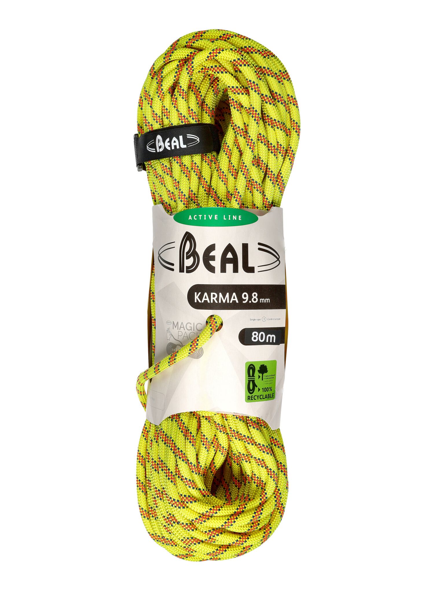 Мотузка динамічна Beal Karma 9,8 mm 80 m - yellow