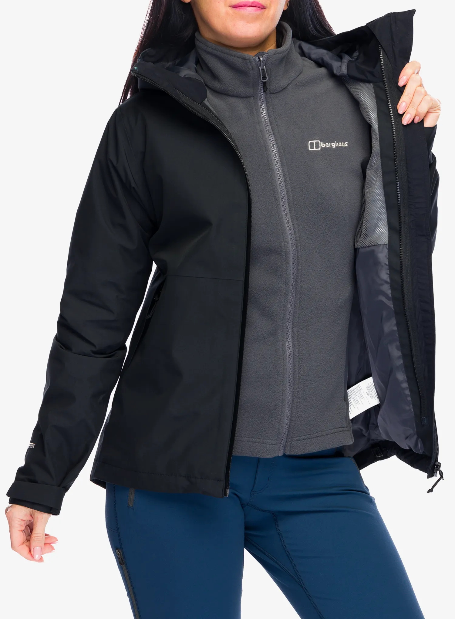 Куртка 3в1 жіноча Berghaus Bramblfell GTX Gemini 3in1 Jacket - black