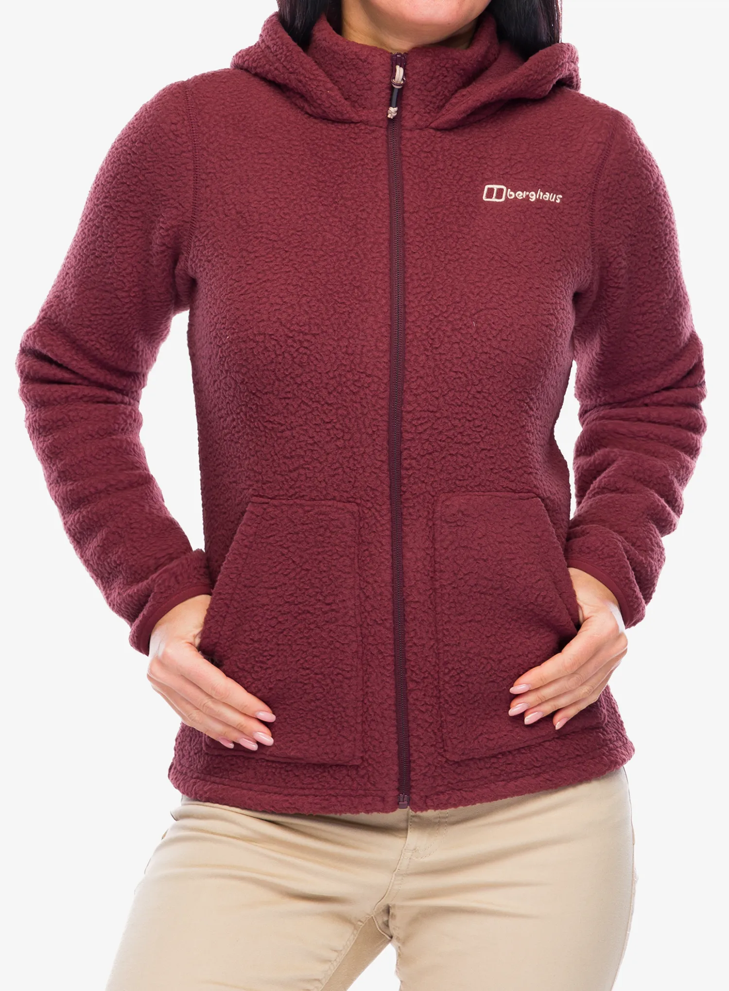Фліска жіноча Berghaus Darria FZ Hooded Jacket - garnet