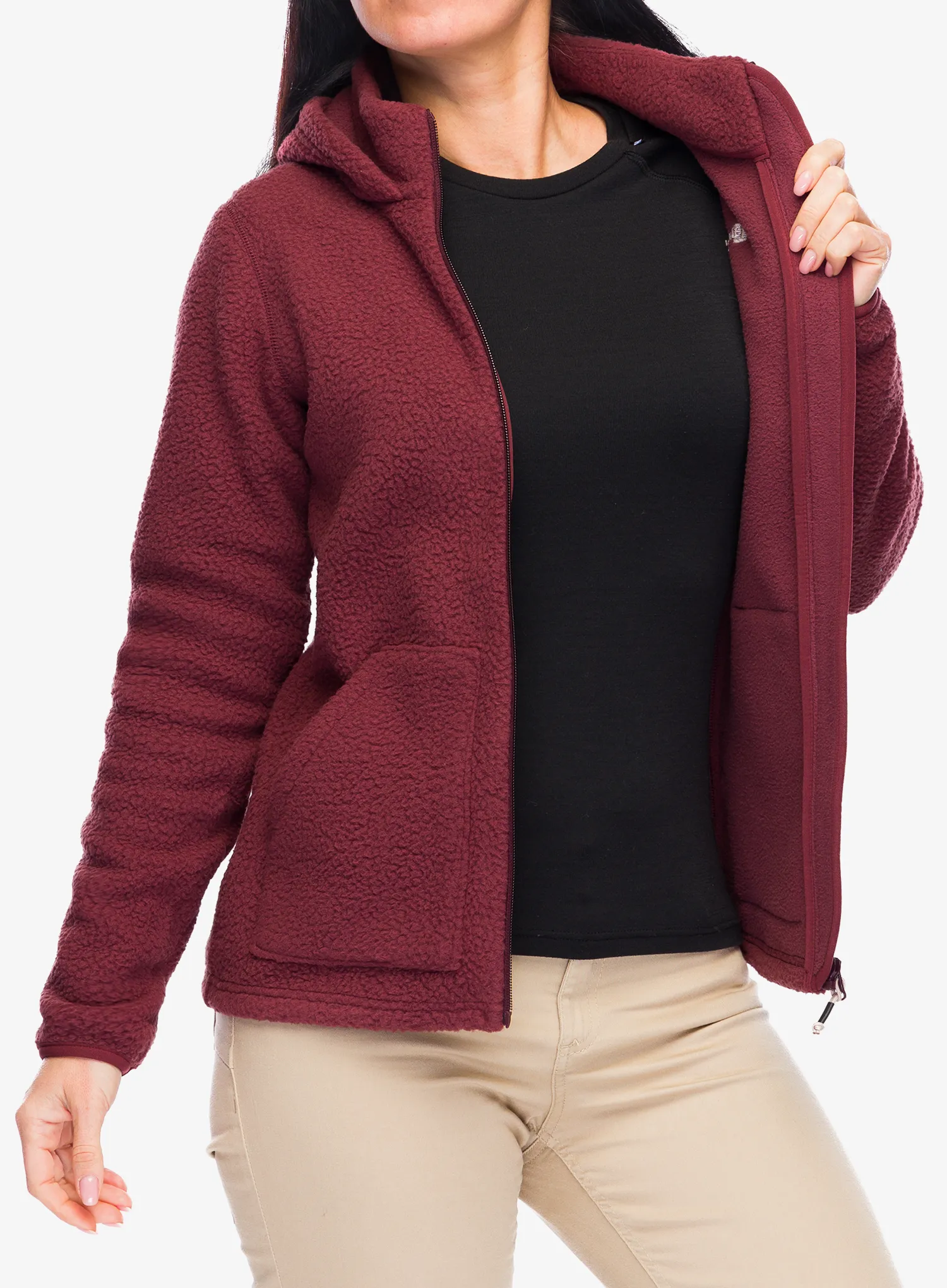 Фліска жіноча Berghaus Darria FZ Hooded Jacket - garnet