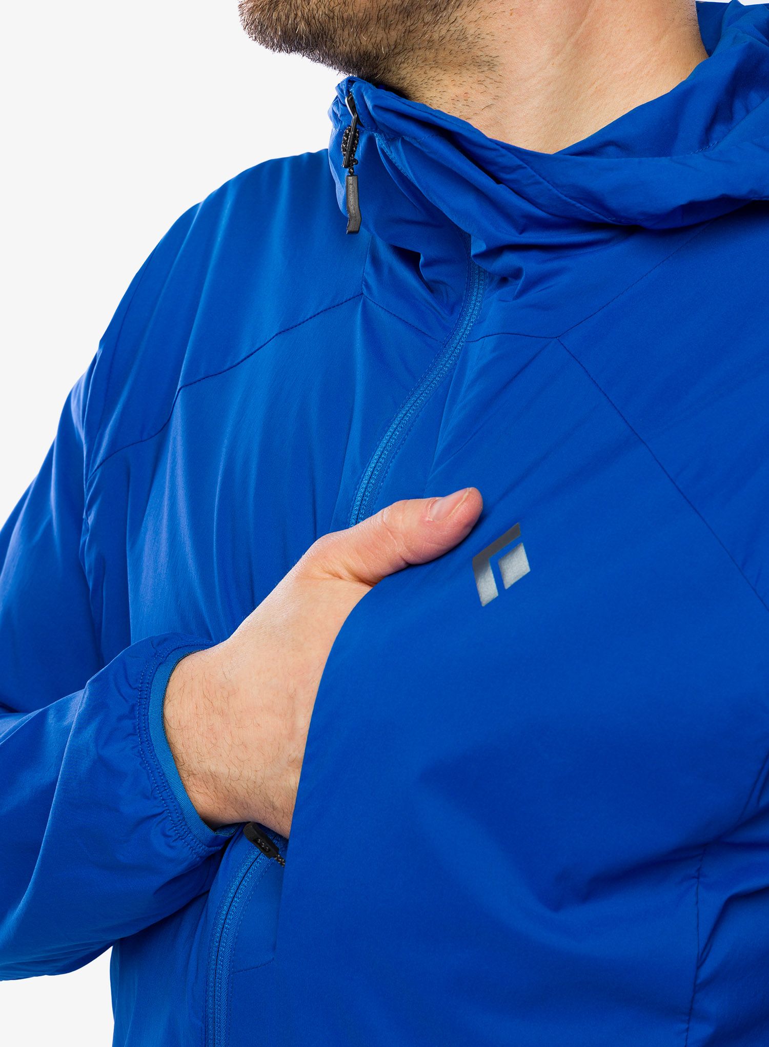 Куртка softshell Black Diamond Alpine Start Insulated Hoody - drifter blue