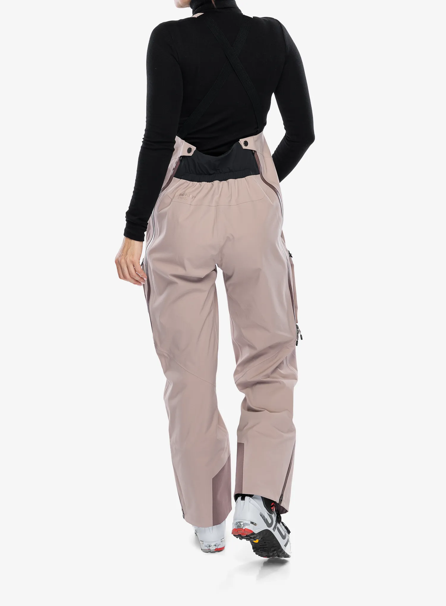 Штани лижні жіночі Black Diamond Factor Bibs - pale mauve
