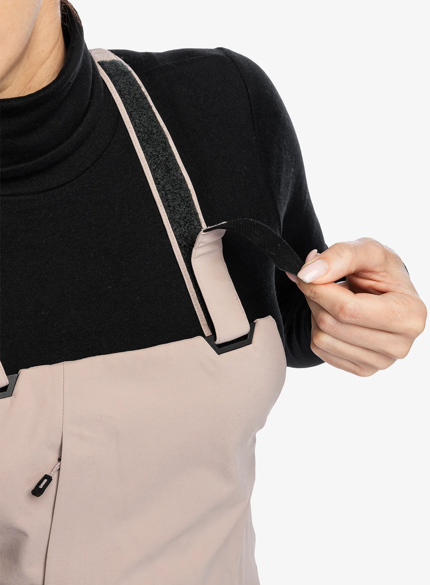 Штани лижні жіночі Black Diamond Factor Bibs - pale mauve
