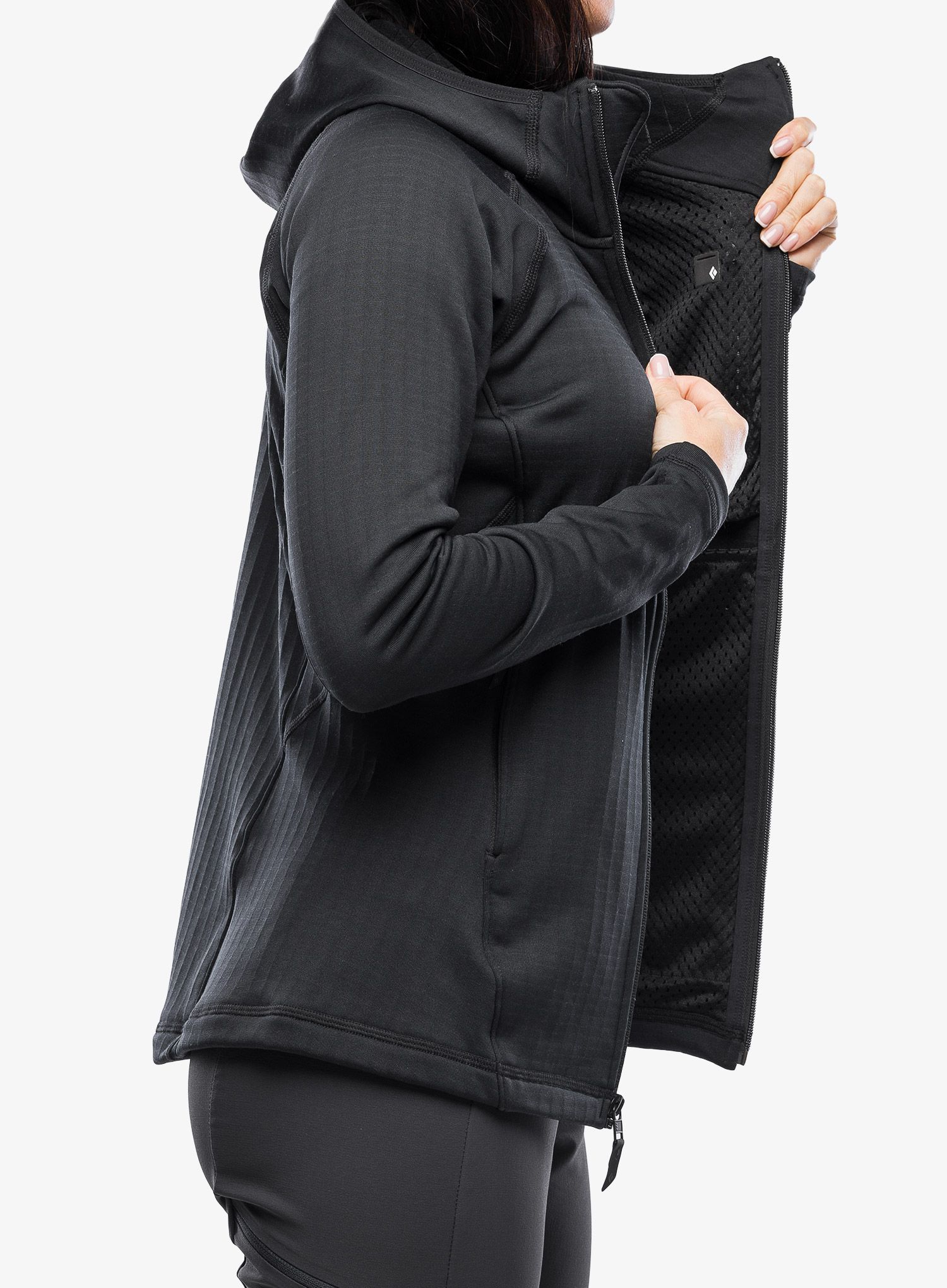Кофта з каптуром жіноча Black Diamond Factor Hoody - black