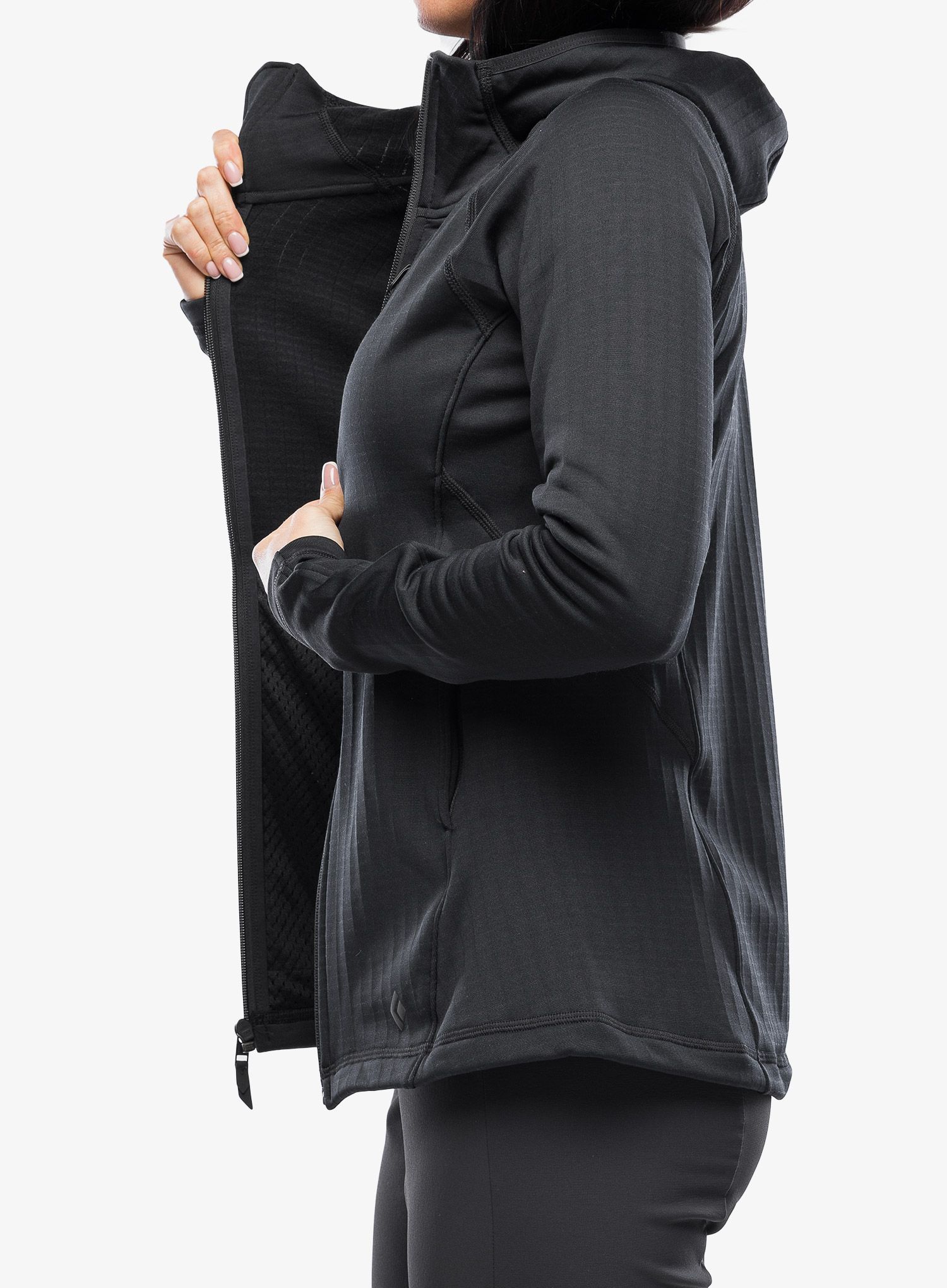 Кофта з каптуром жіноча Black Diamond Factor Hoody - black
