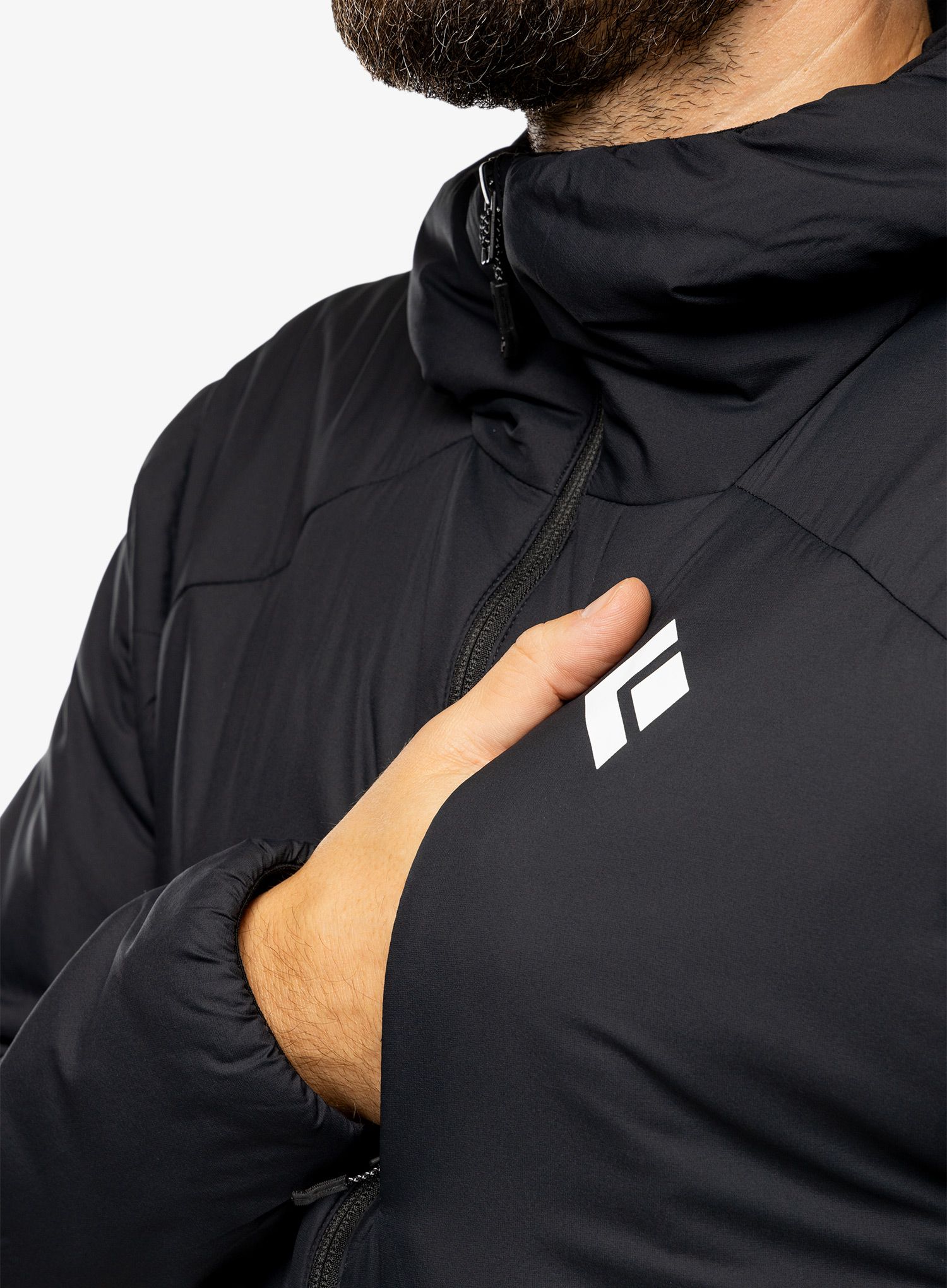 Куртка утеплена Black Diamond First Light Hybrid Hoody - black