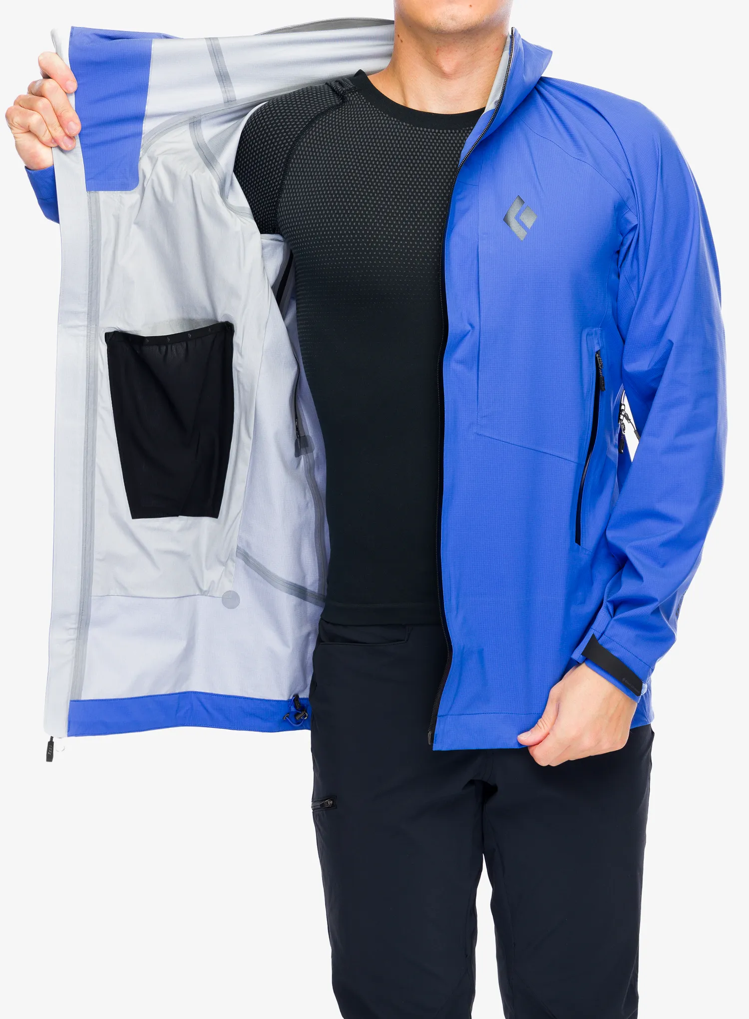 Куртка дощовик Black Diamond Highline Stretch Shell - clean blue