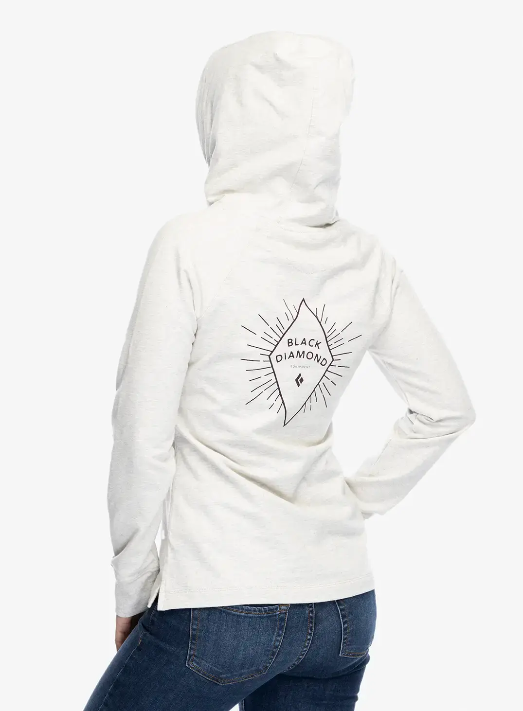 Кофта з каптуром жіноча Black Diamond Rays Pullover Hoody - light gray heather