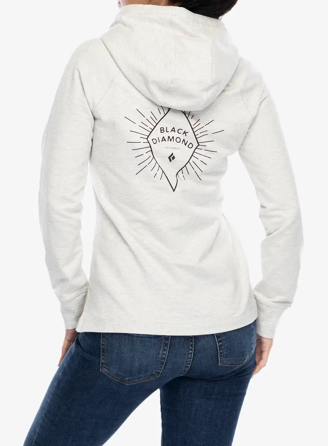 Кофта з каптуром жіноча Black Diamond Rays Pullover Hoody - light gray heather
