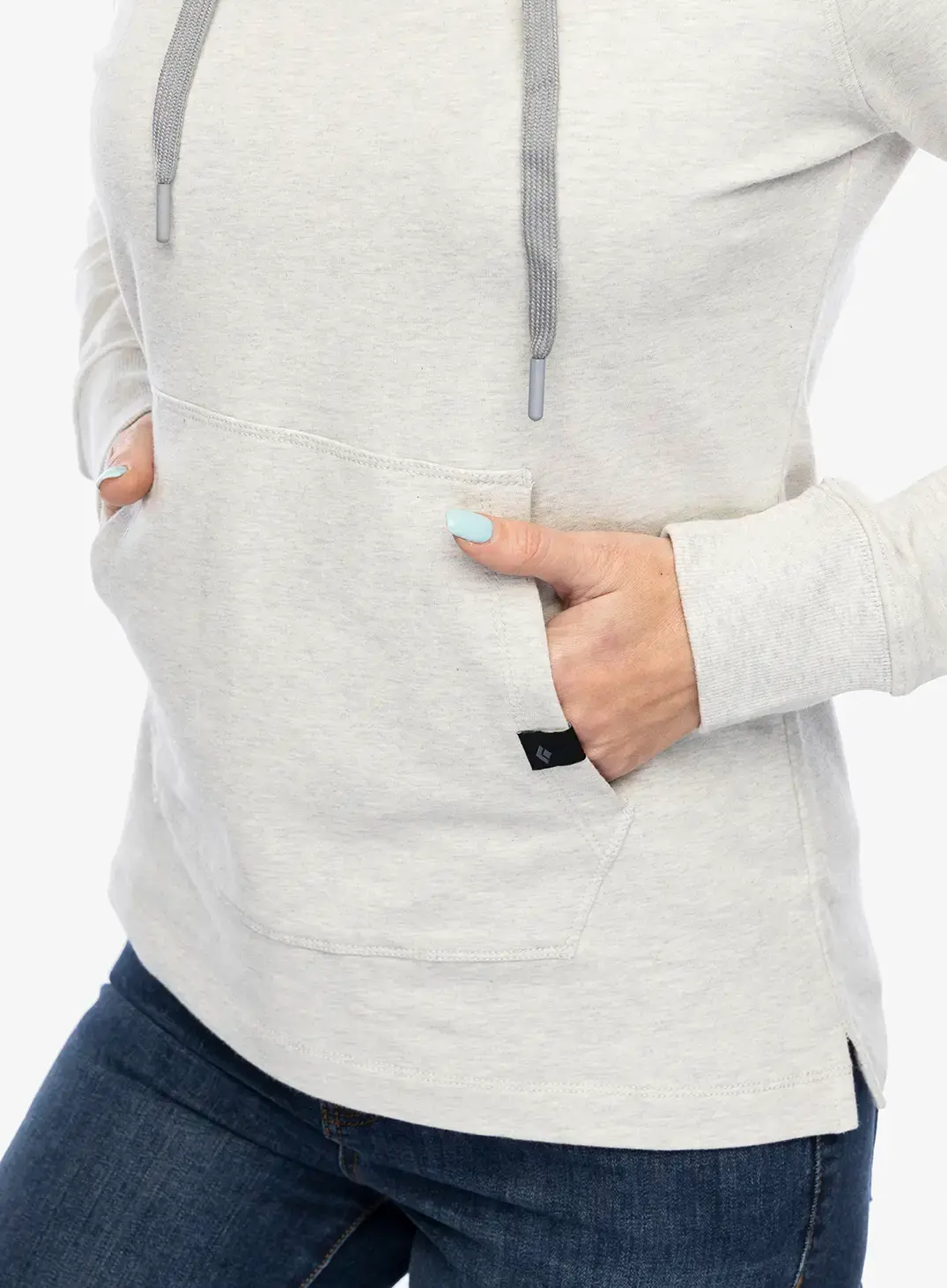 Кофта з каптуром жіноча Black Diamond Rays Pullover Hoody - light gray heather