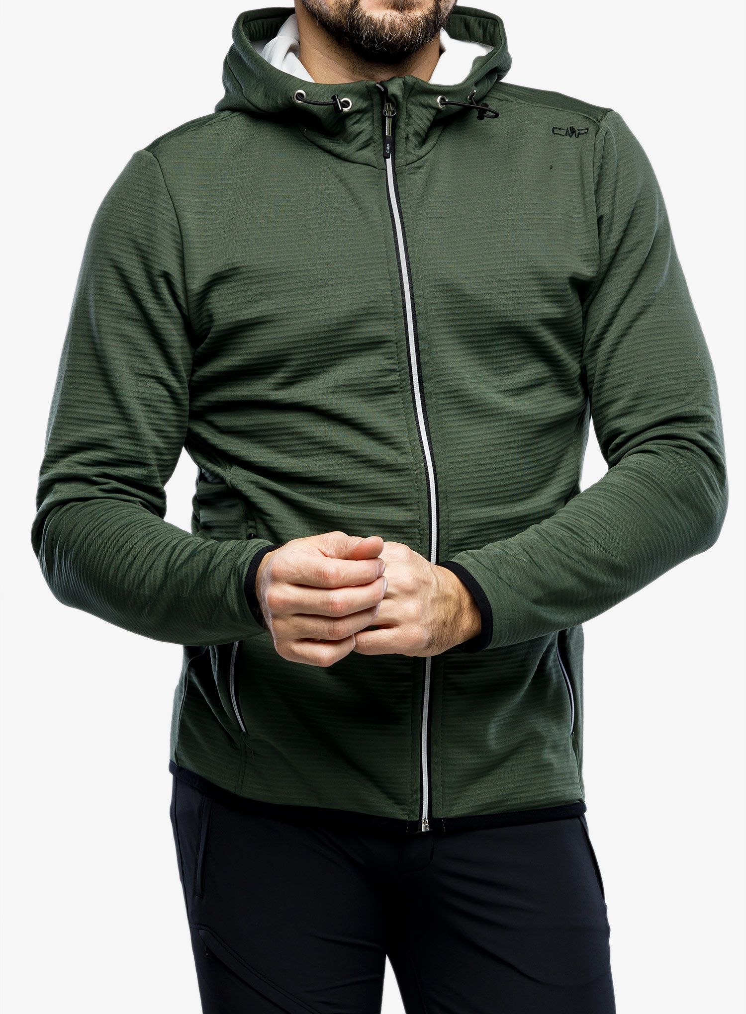 Фліска CMP Edge Jacket Fix Hood - oil green
