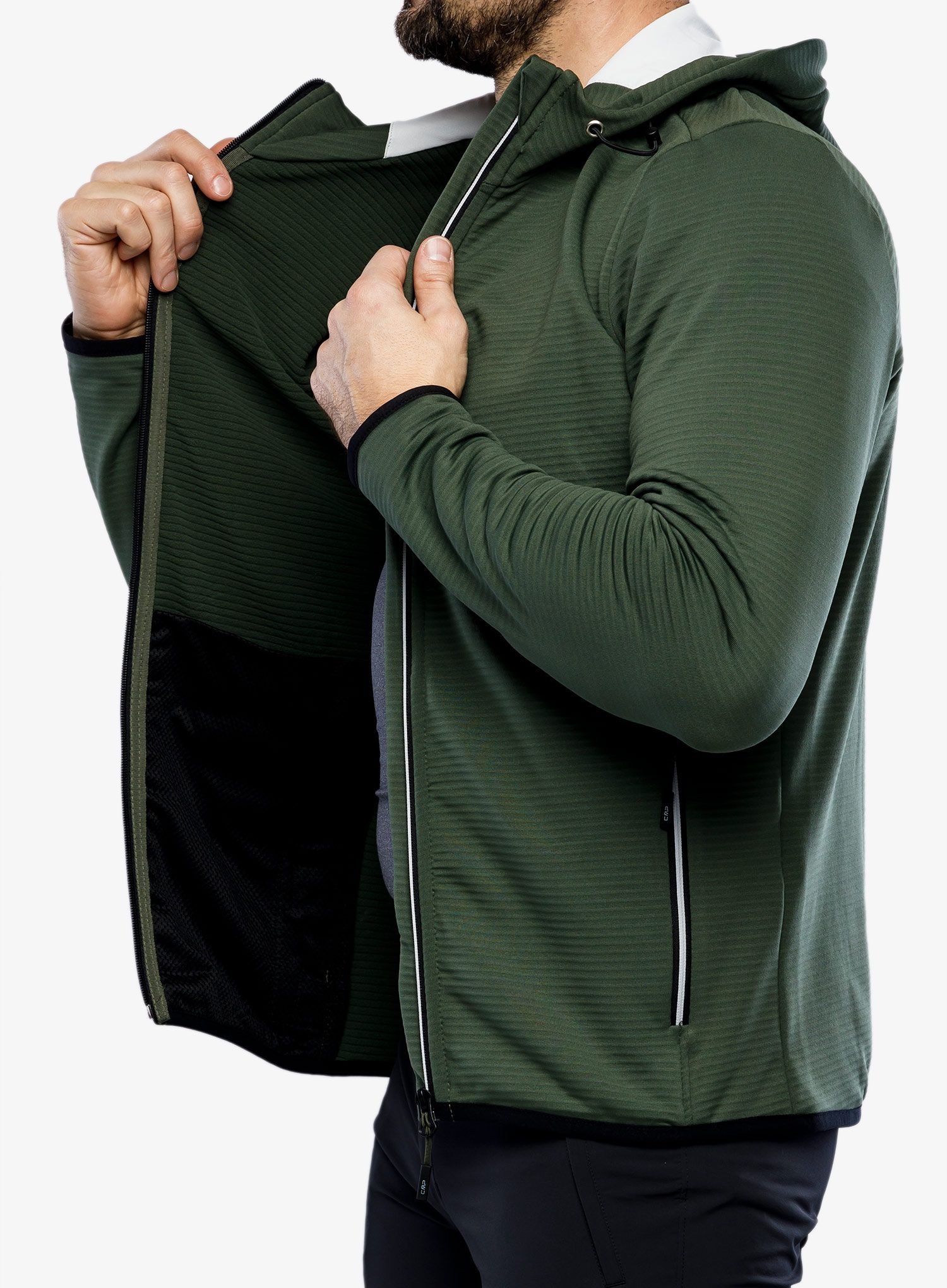 Фліска CMP Edge Jacket Fix Hood - oil green