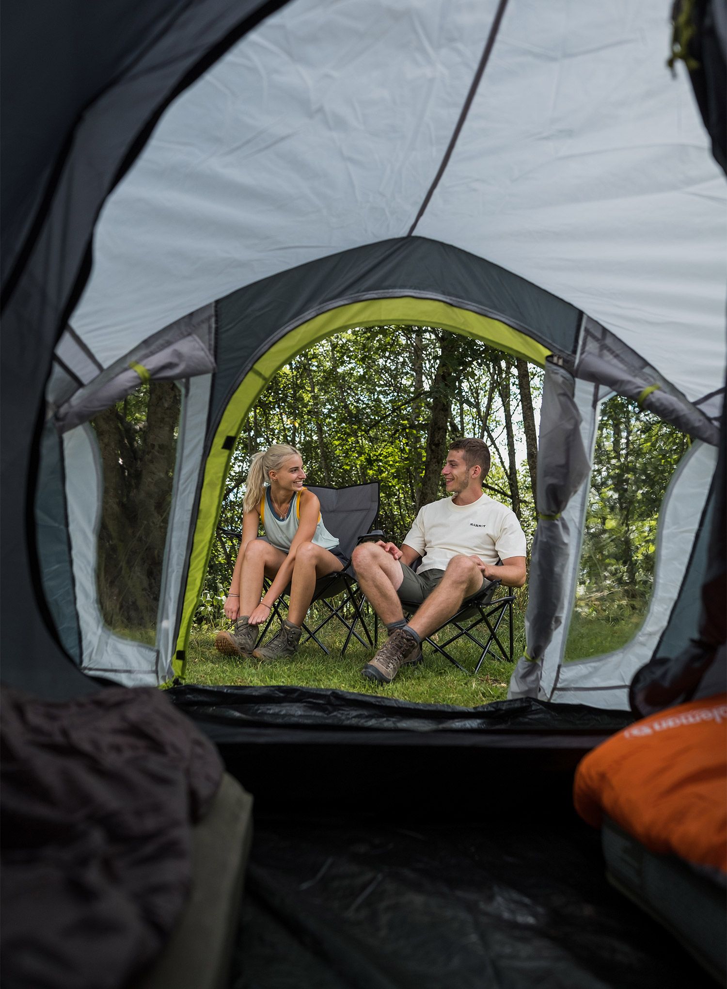 Намет 3-місний Coleman Darwin 3 Plus - grey/green