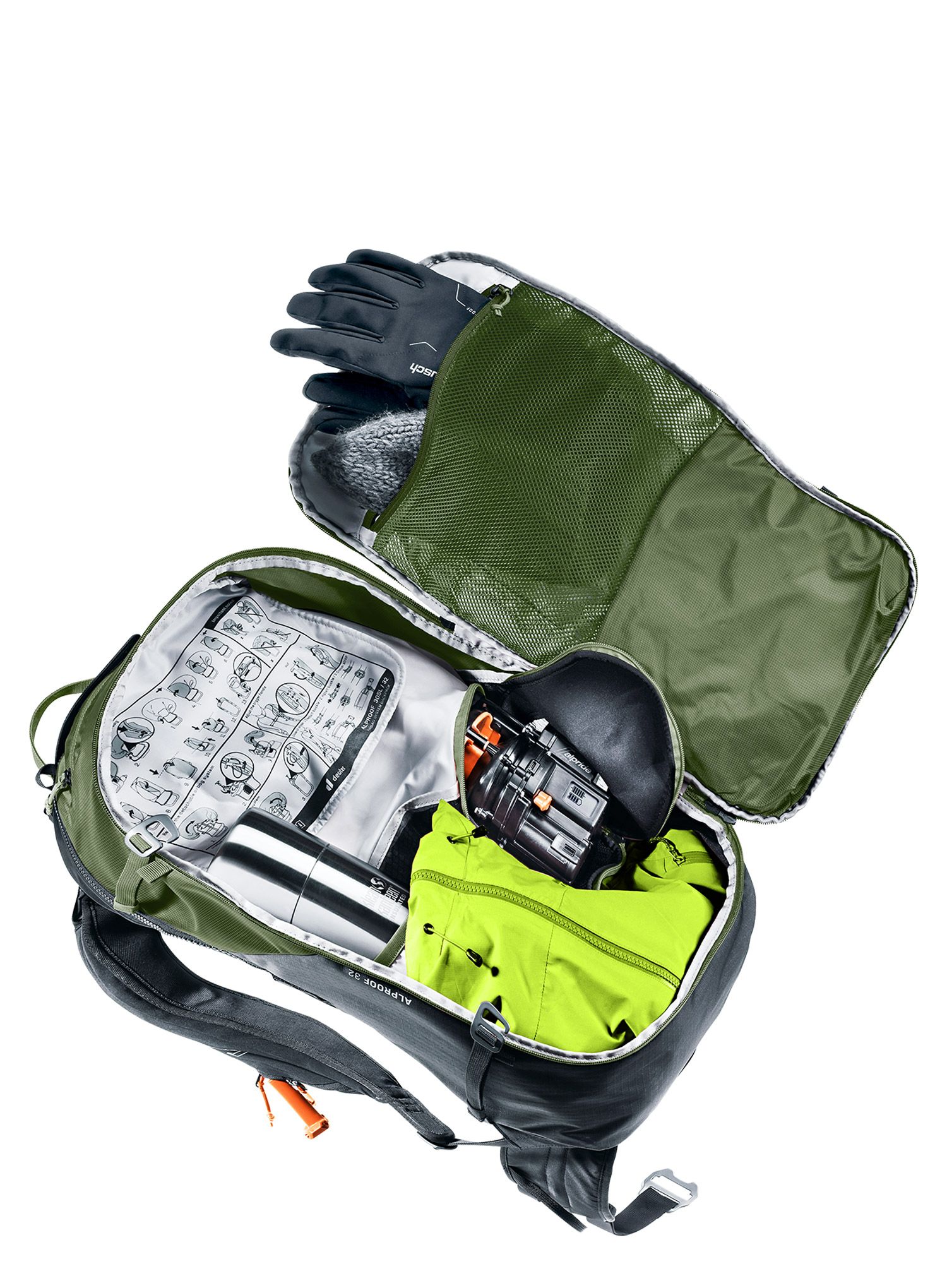 Рюкзак лавинний Deuter Alproof 32 - khaki/black