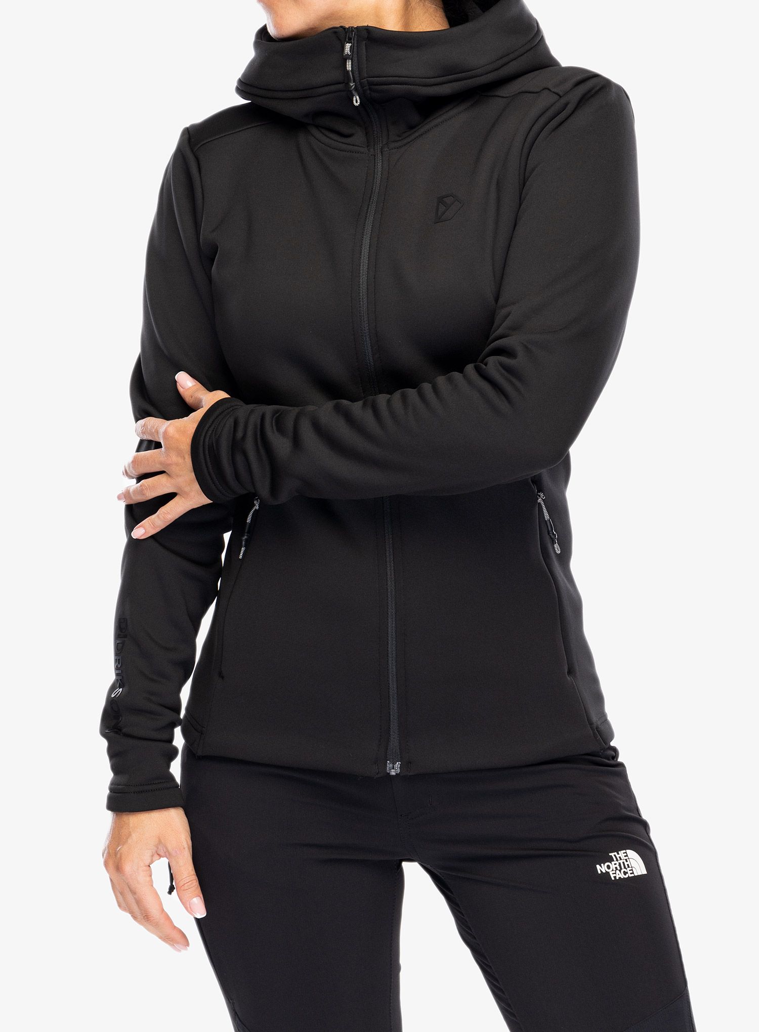Кофта з каптуром жіноча Didriksons Anneli Full Zip 2 - black