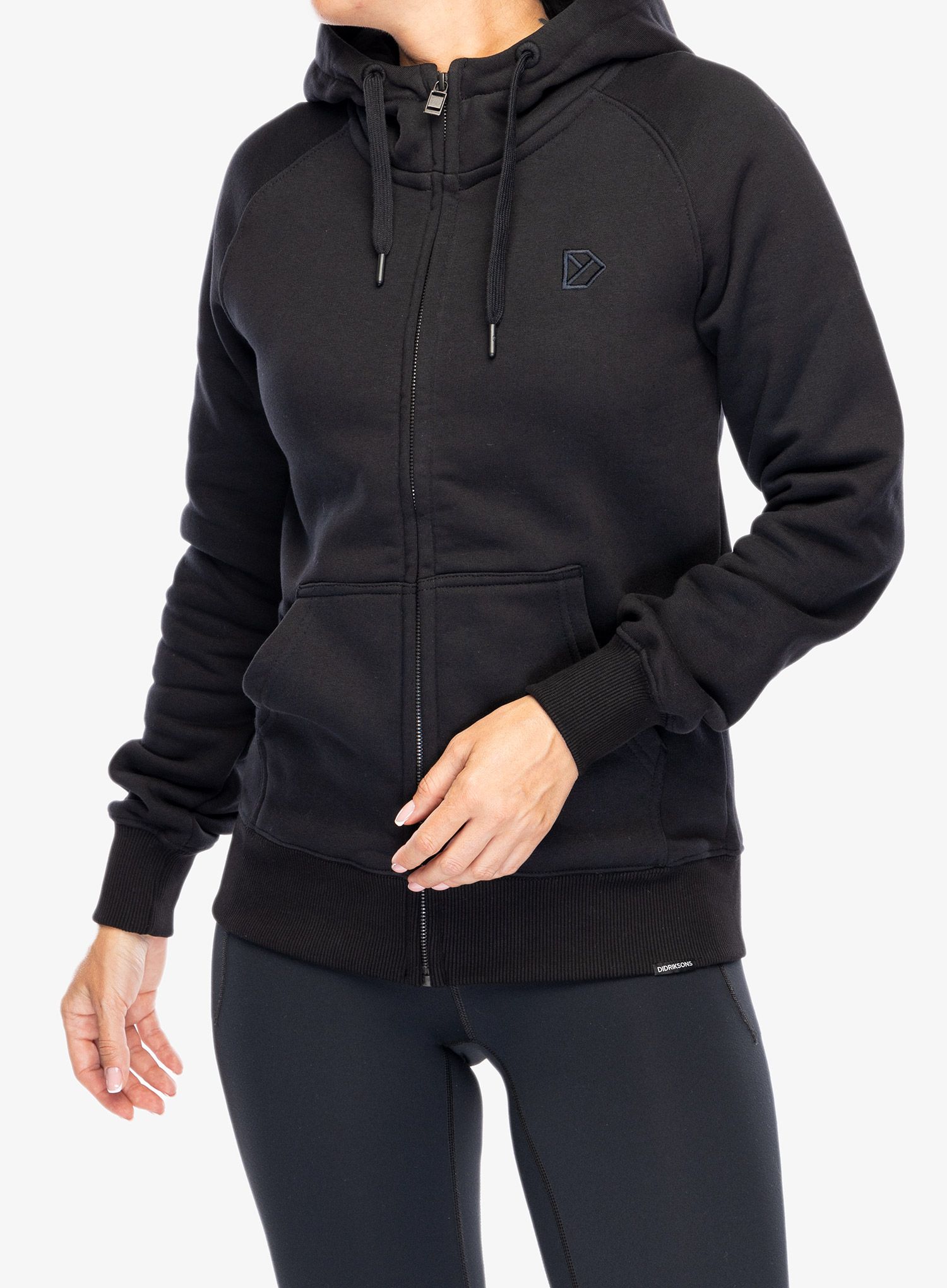 Кофта з каптуром жіноча Didriksons Ven Full Zip - black