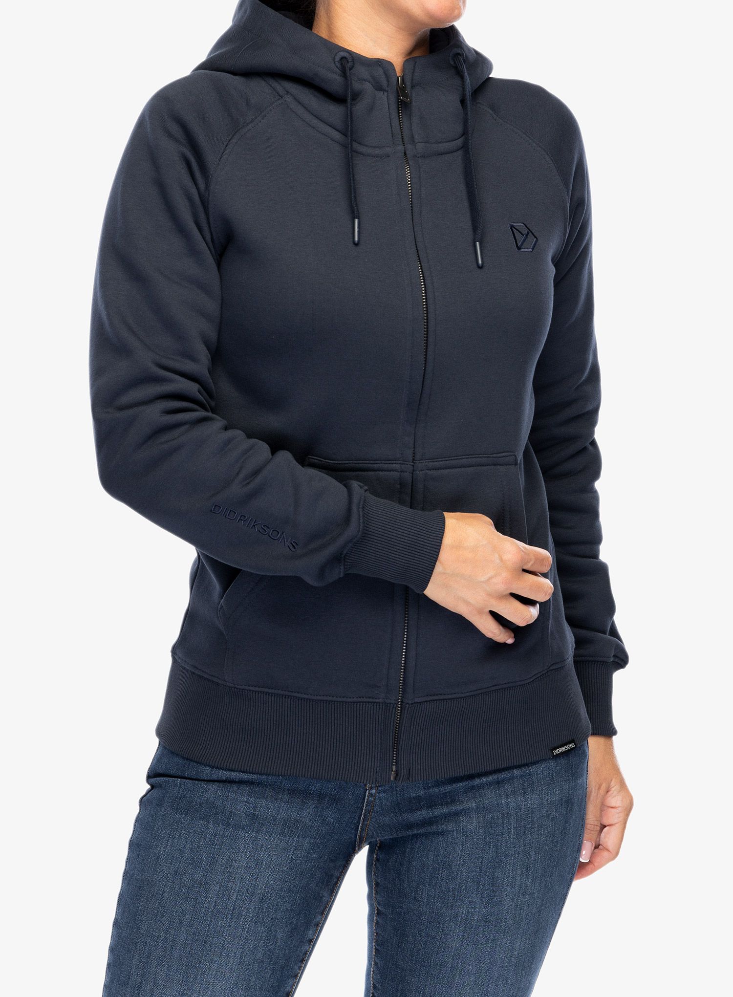 Кофта на блискавці жіноча Didriksons Ven Full Zip - navy