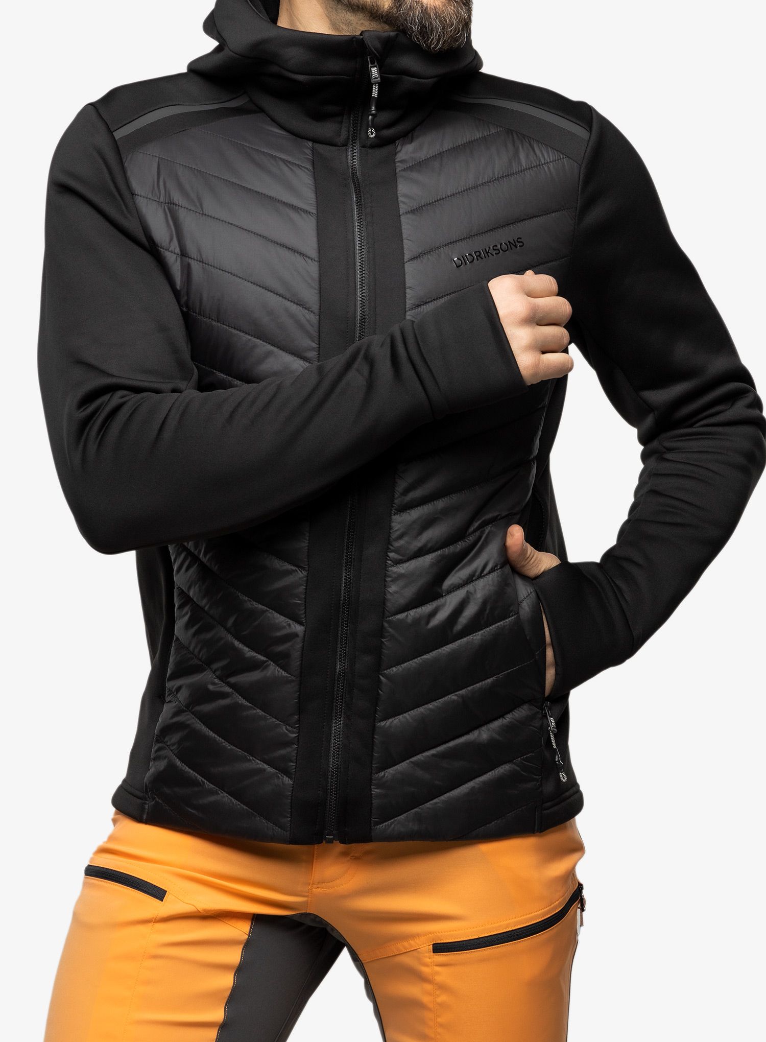 Куртка гібридна Didriksons Zuko Full Zip - black