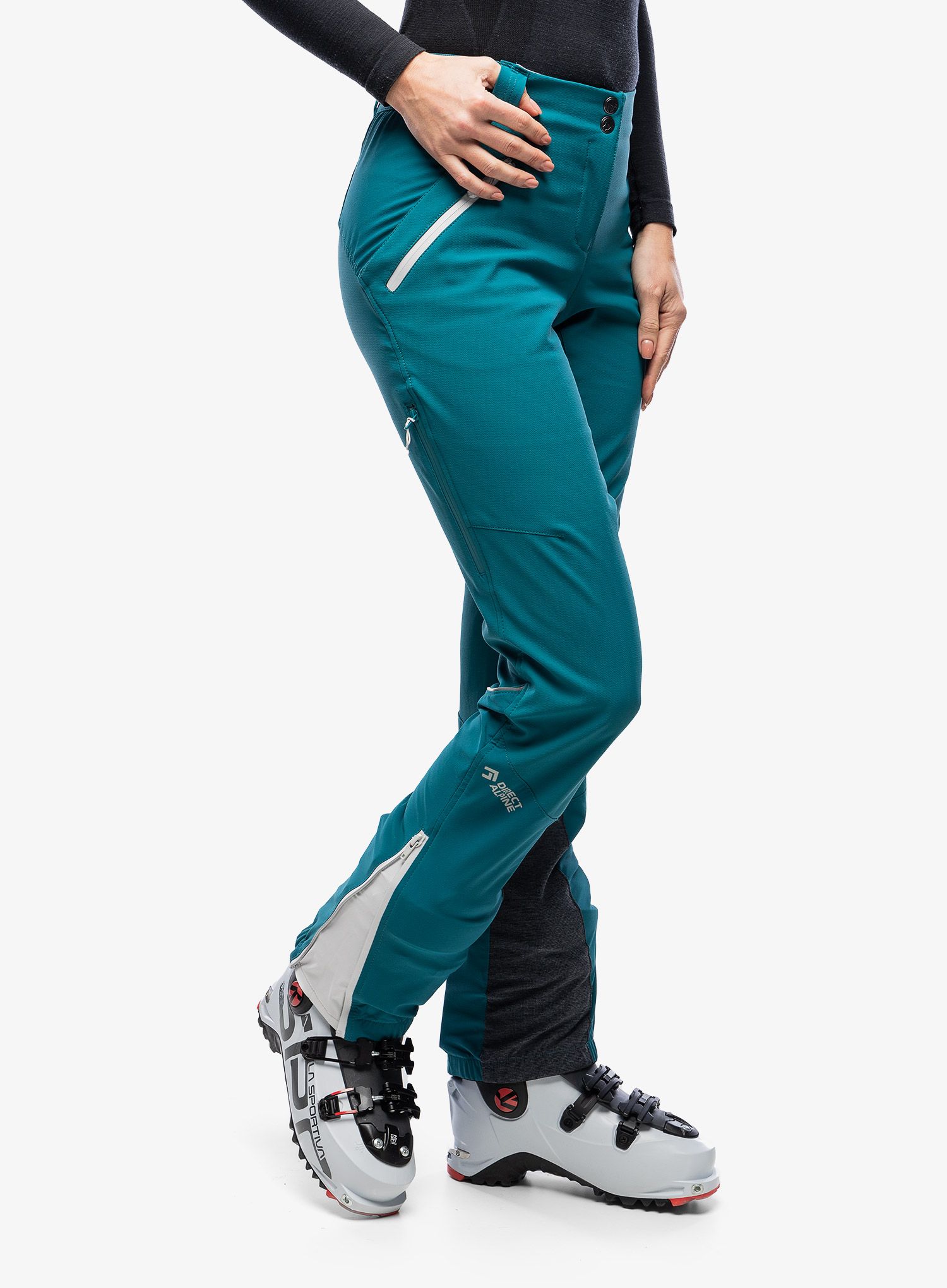 Штани жіночі Direct Alpine Rebel Lady - emerald/grey