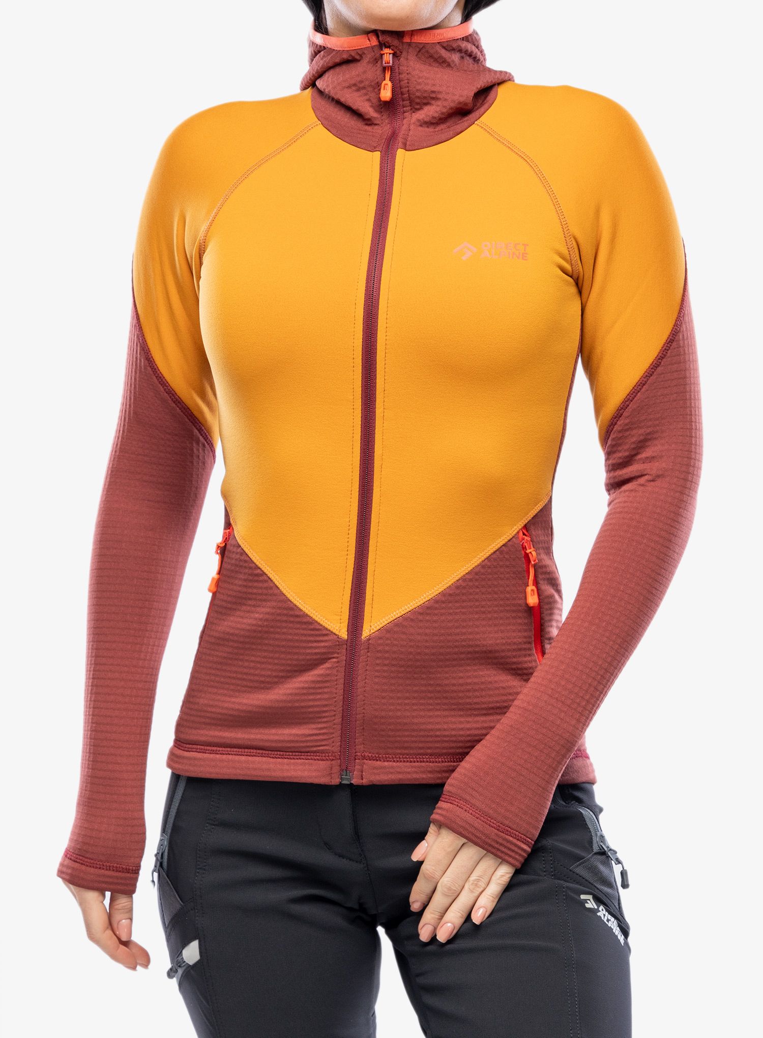 Кофта з каптуром жіноча Direct Alpine Sakura Tech Lady - ochre/palisander
