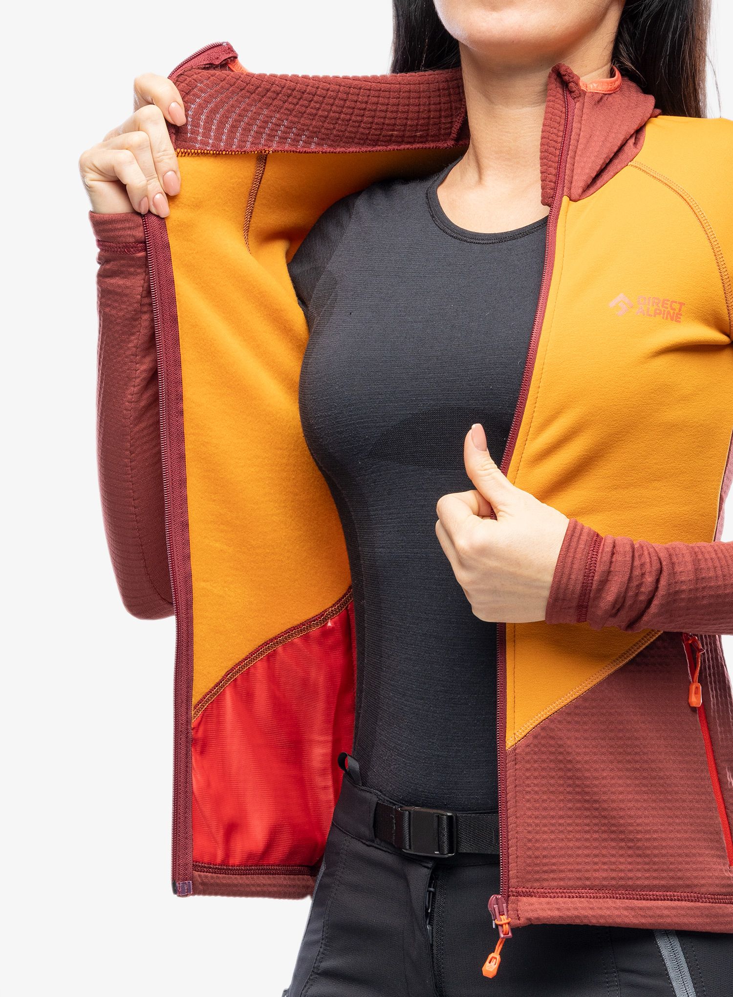 Кофта з каптуром жіноча Direct Alpine Sakura Tech Lady - ochre/palisander