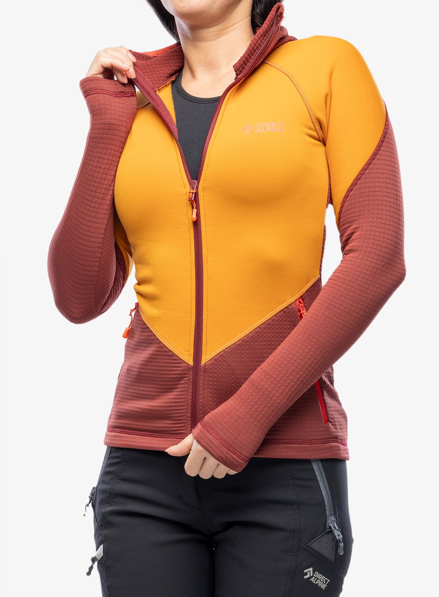 Кофта з каптуром жіноча Direct Alpine Sakura Tech Lady - ochre/palisander