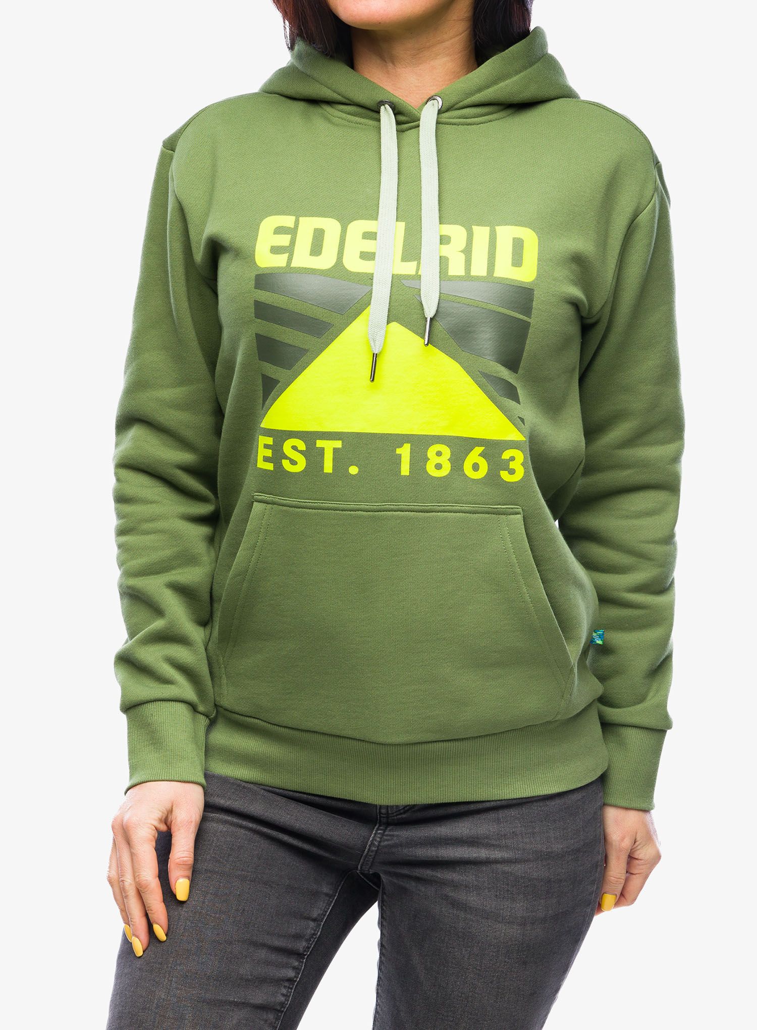 Кофта з каптуром жіноча Edelrid Spotter Hoody IV - kale
