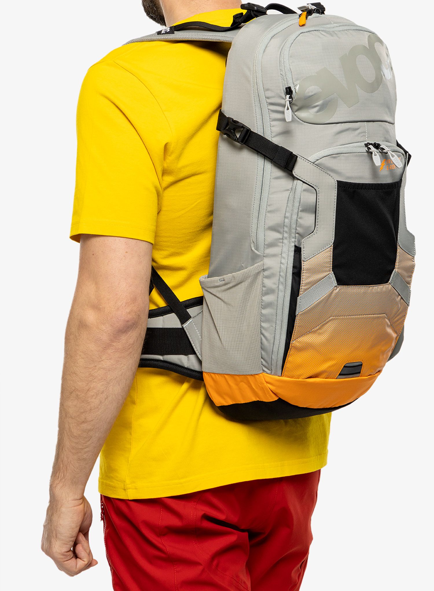 Велорюкзак Evoc FR Enduro E-Ride 16 - stone/bright orange