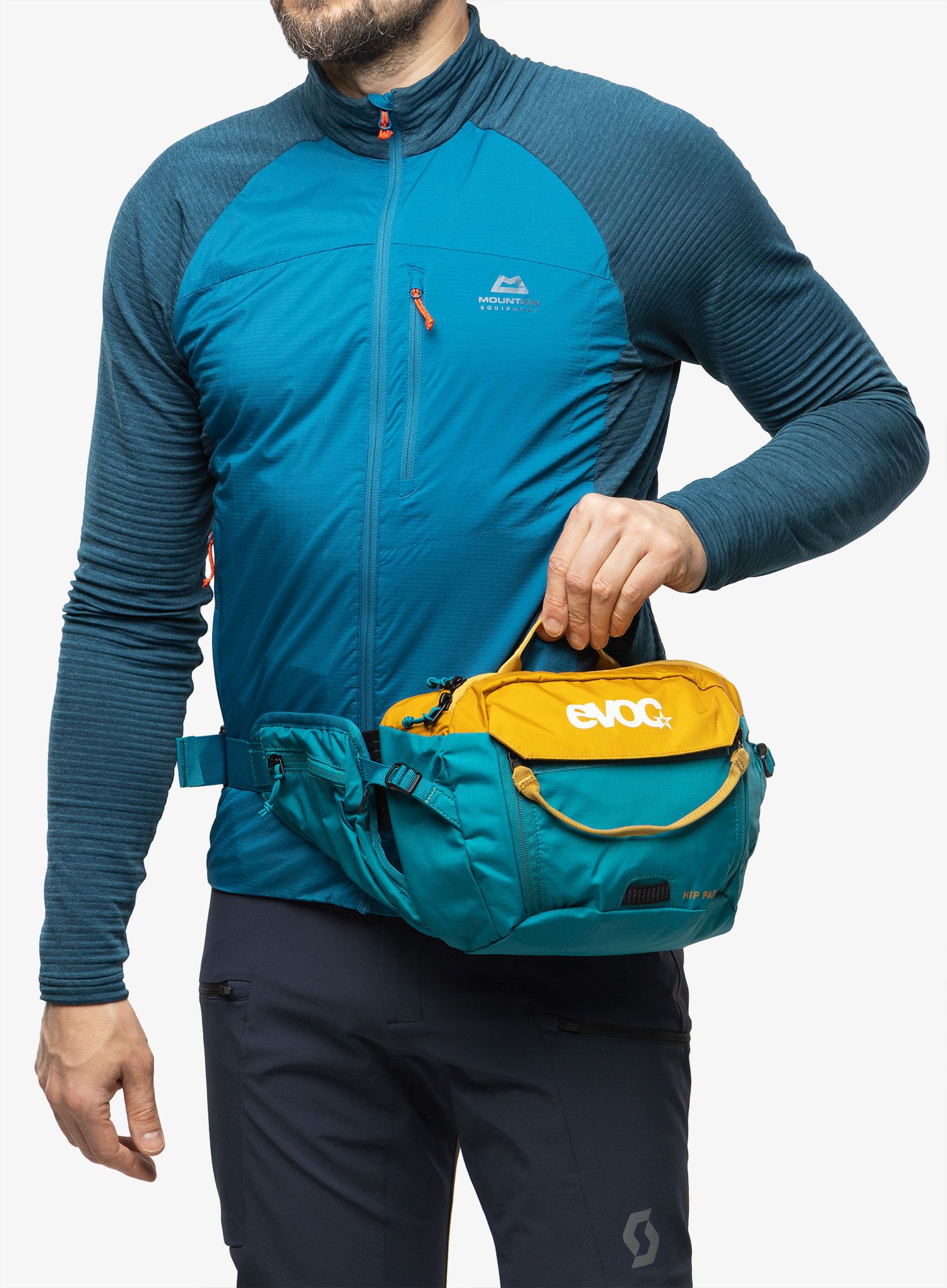 Сумка поясна велосипедна Evoc Hip Pack 3 - loam/ocean